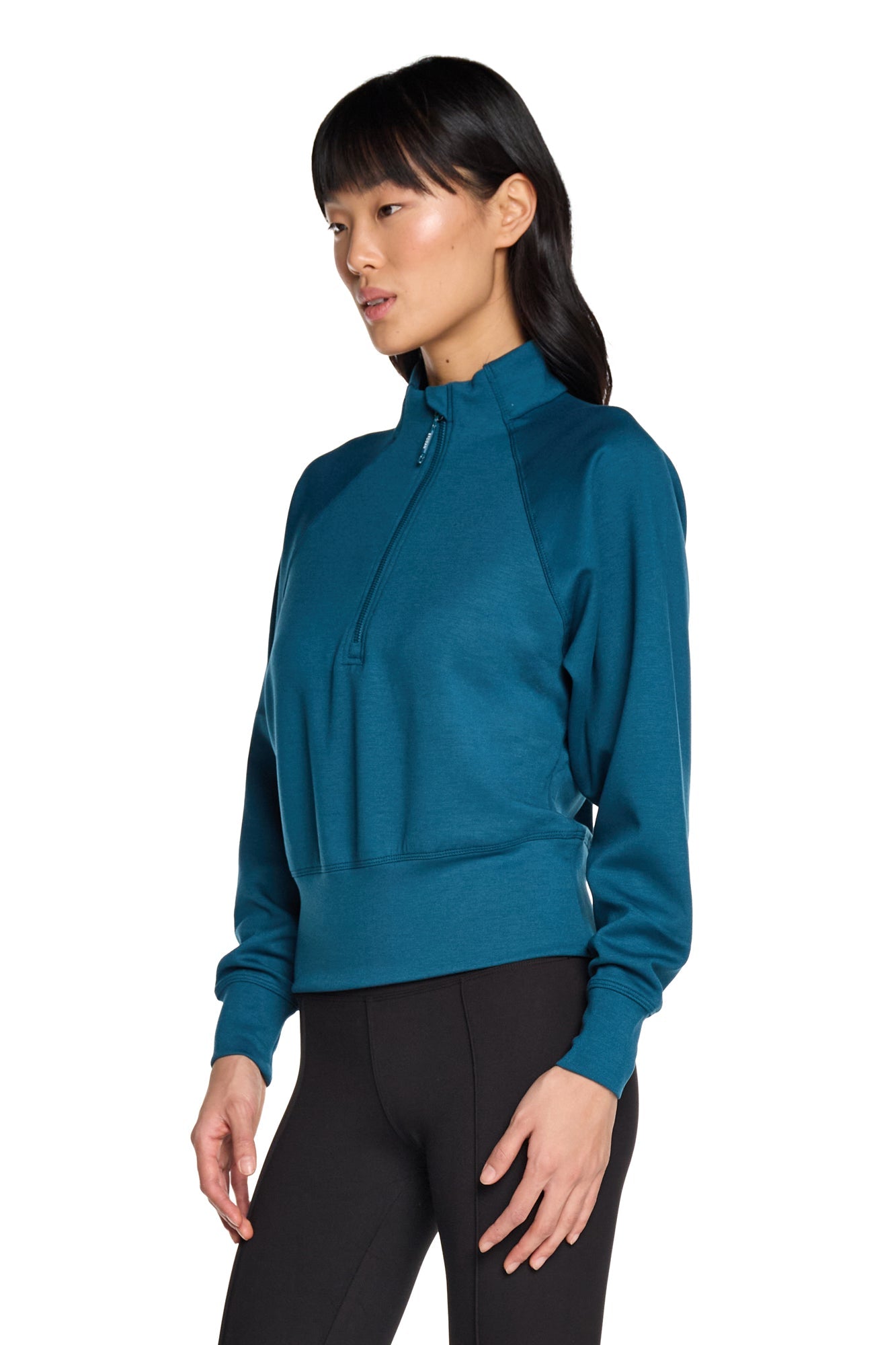 Lorelai Mock Neck Half Zip Sweatshirt