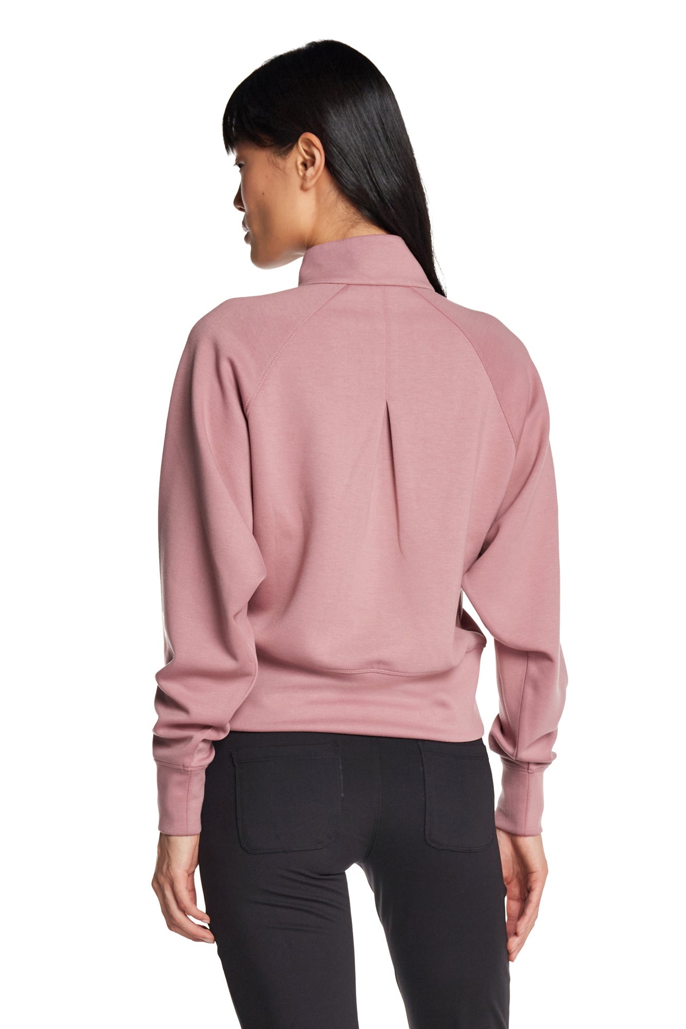 Lorelai Sweat-shirt à col montant et demi-zip
