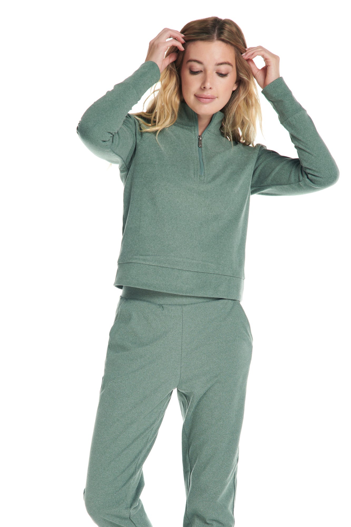 Jogging Aspen en jersey mousse velours