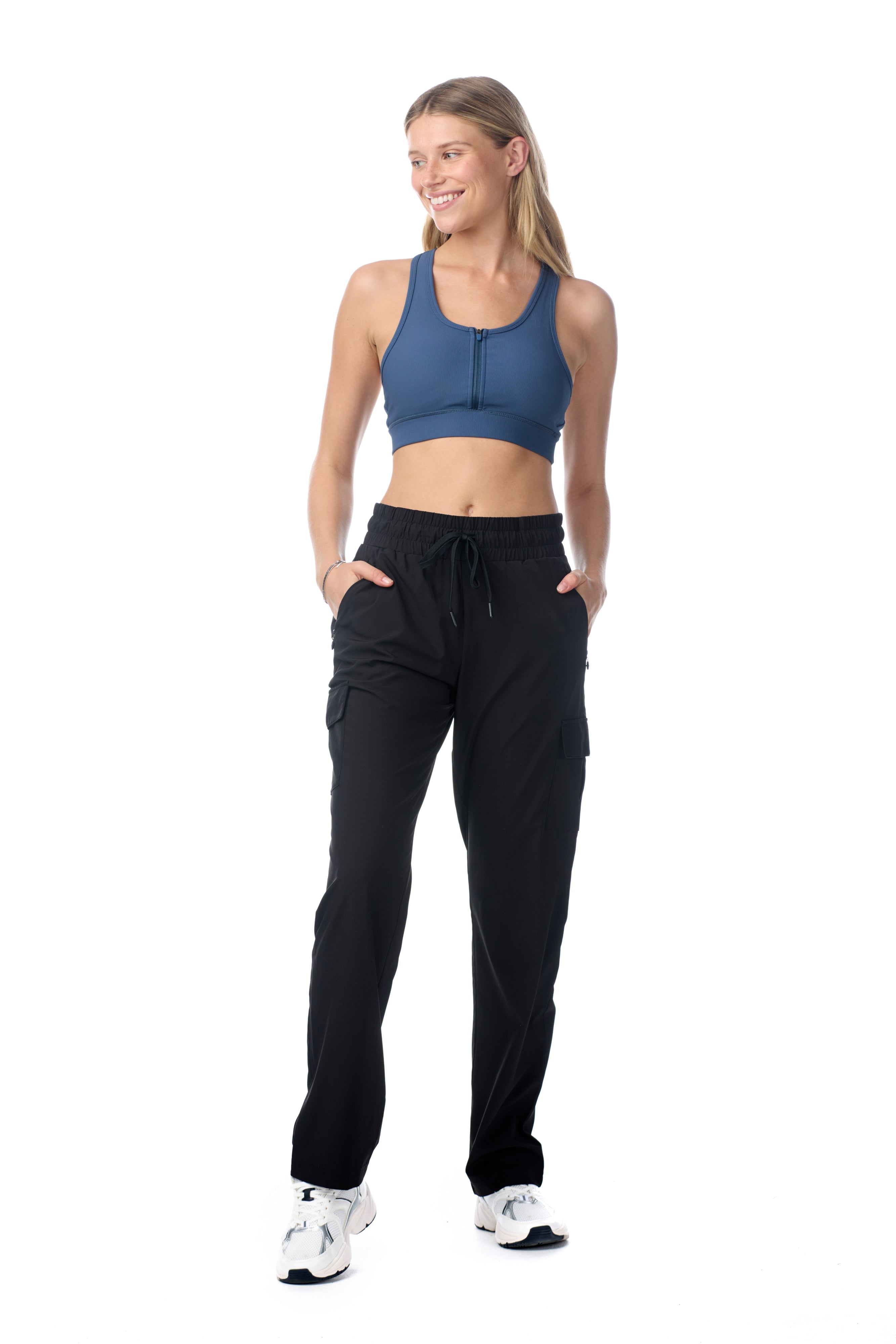 Pantalon cargo tissé Eve