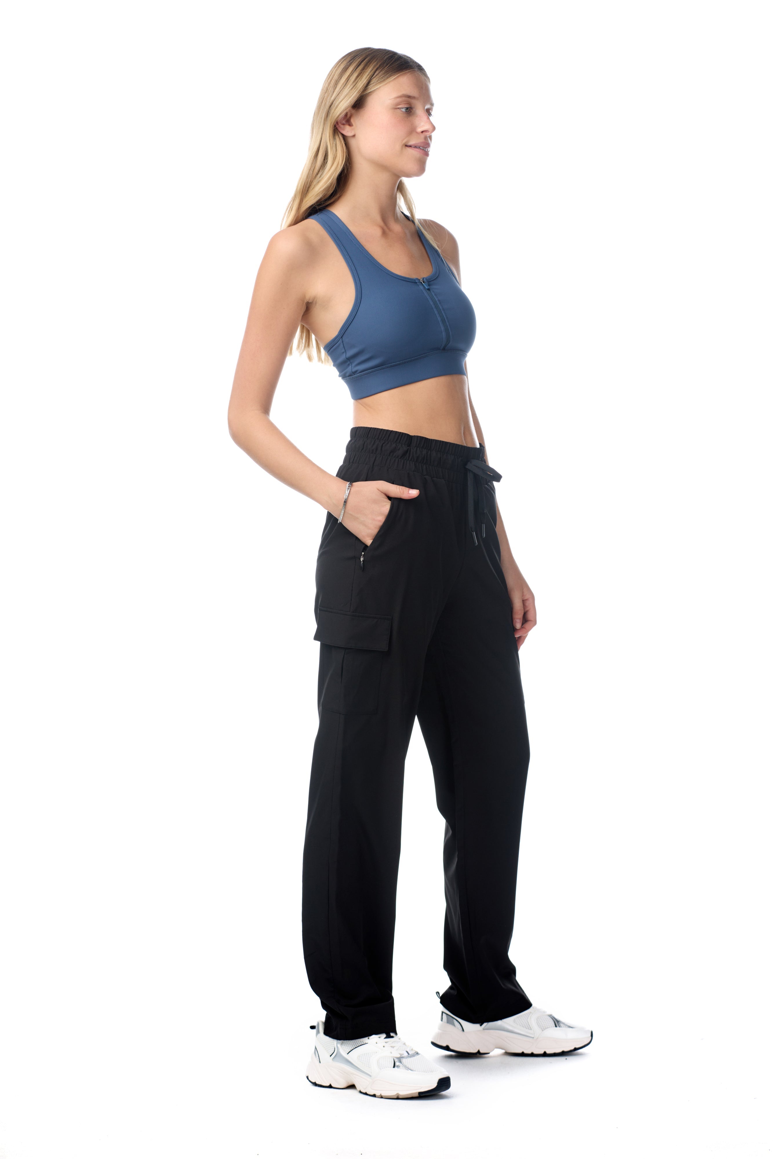Pantalon cargo tissé Eve