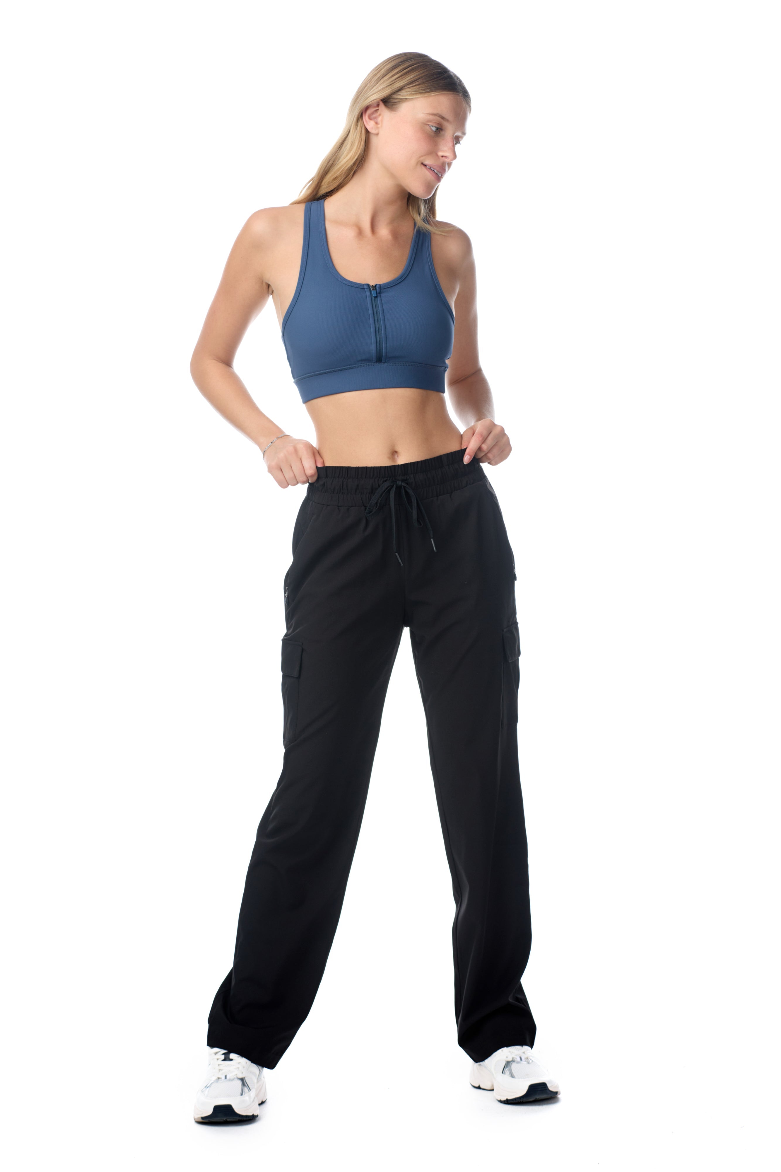 Pantalon cargo tissé Eve