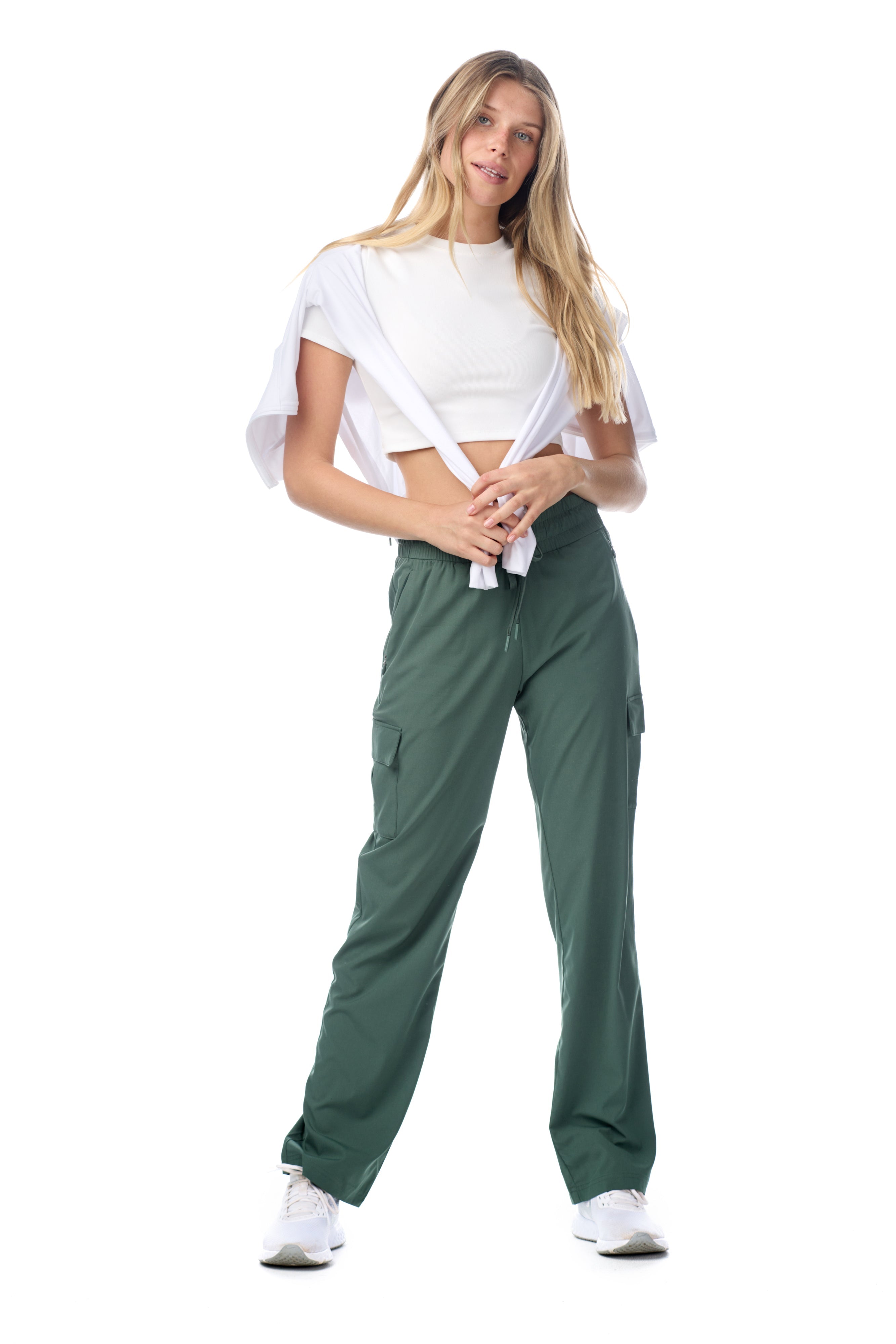 Pantalon cargo tissé Eve