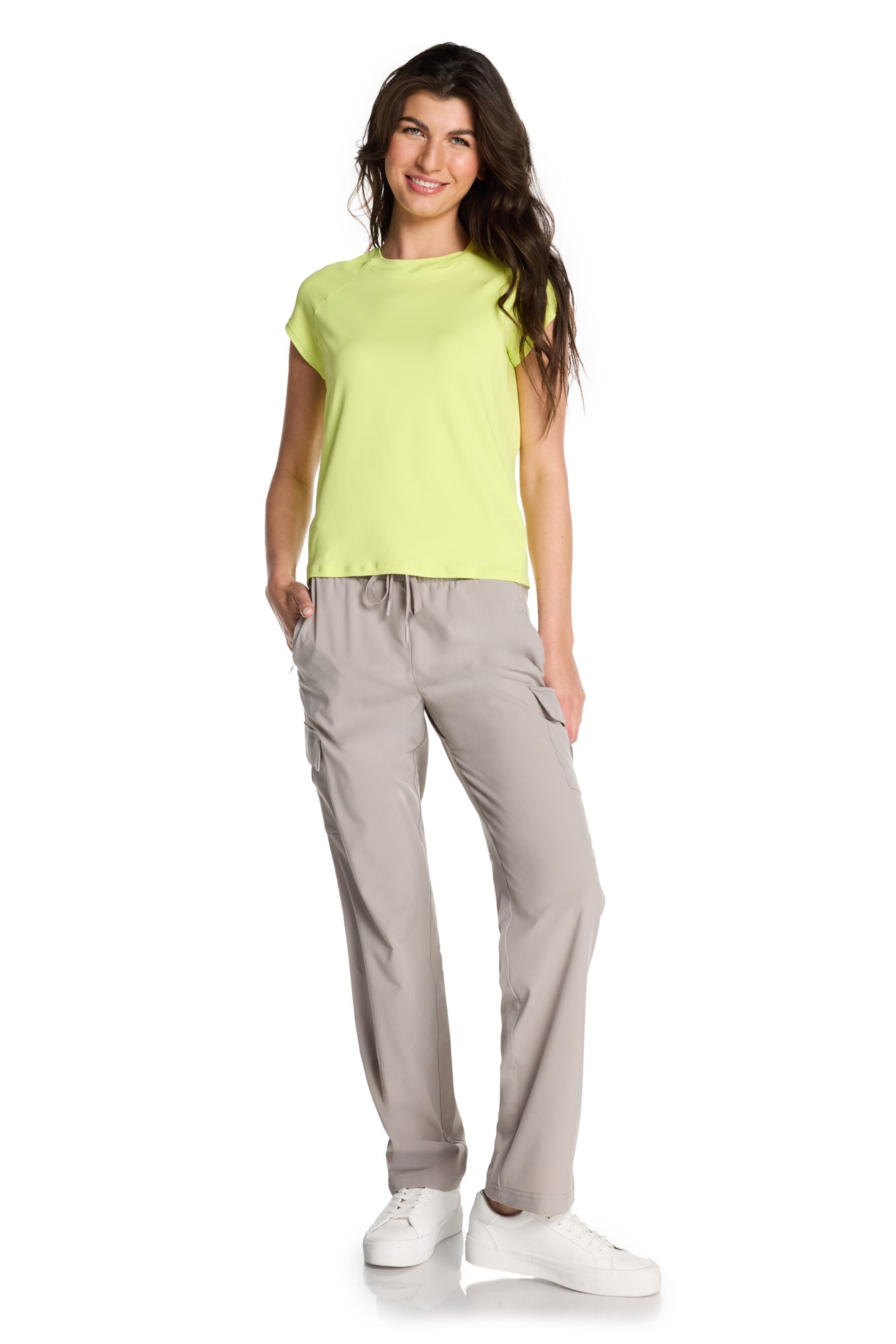 Pantalon cargo tissé Eve