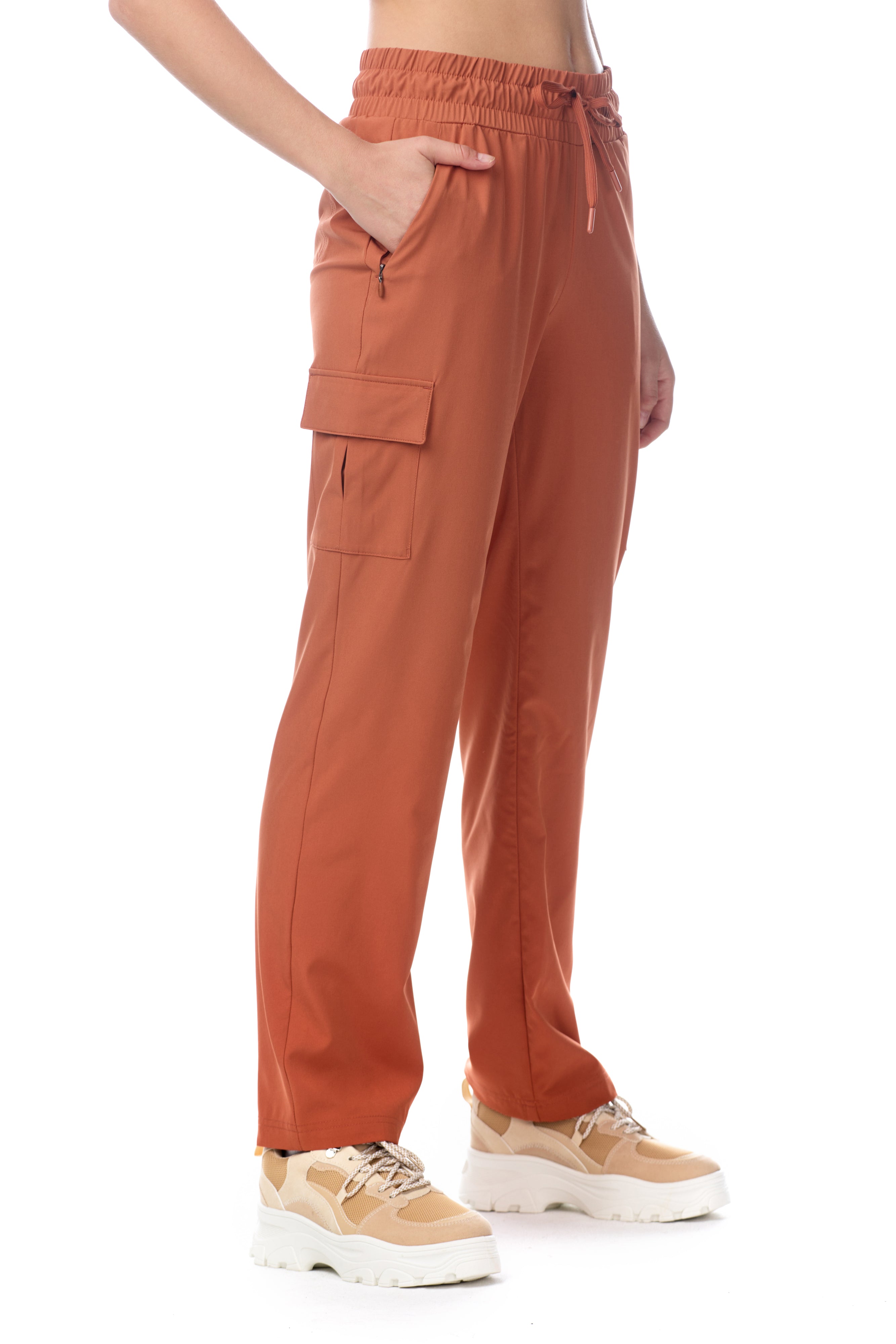 Pantalon cargo tissé Eve
