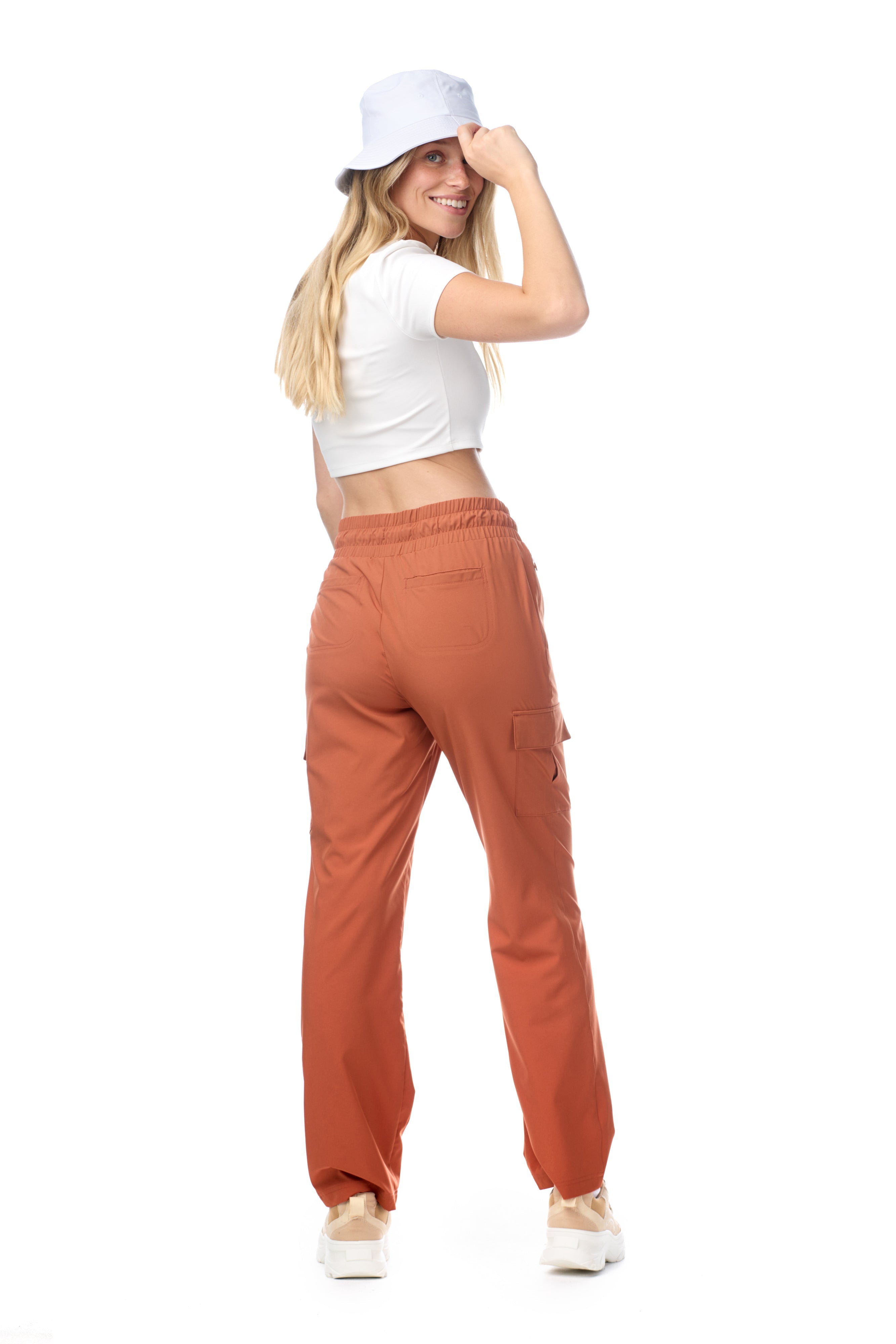 Pantalon cargo tissé Eve