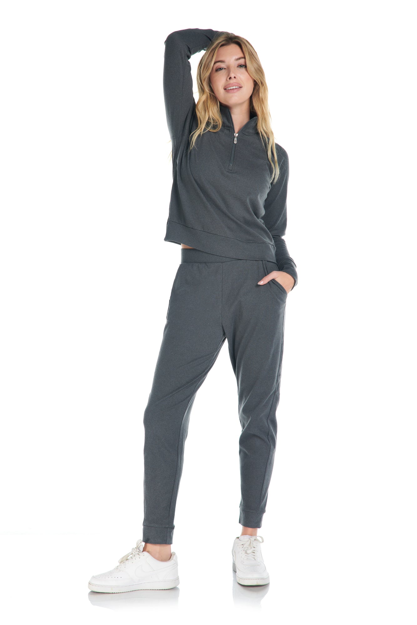 Jogging Aspen en jersey mousse velours
