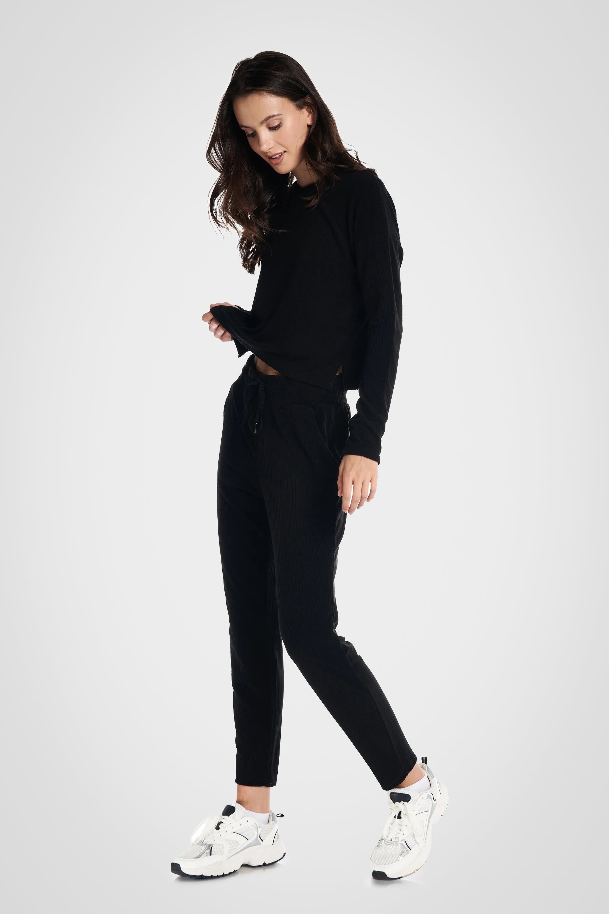 Pantalon de jogging décontracté en velours côtelé