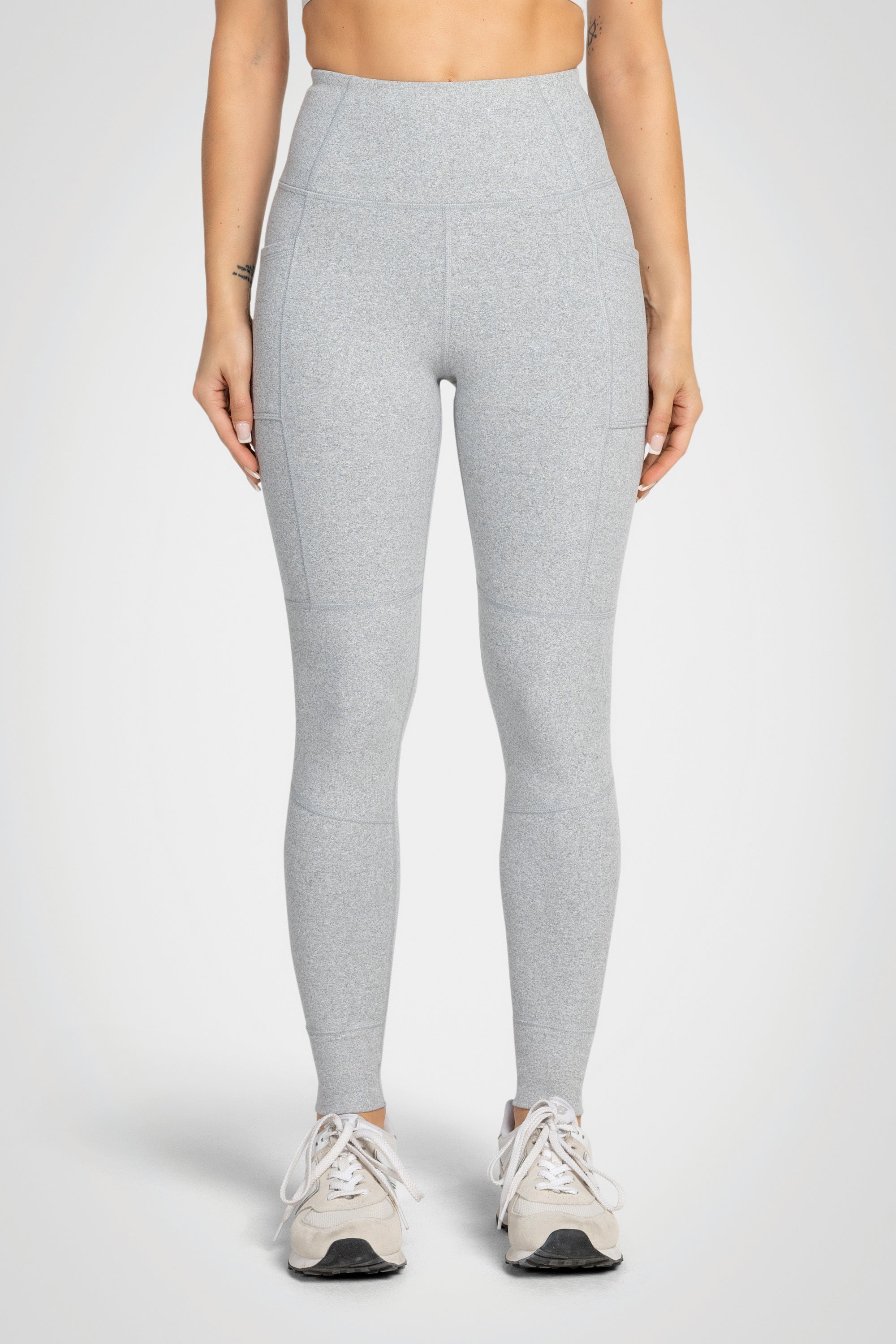 Kyodan Womens Sleet Double Brushed High-Waist Jacquard Leggings