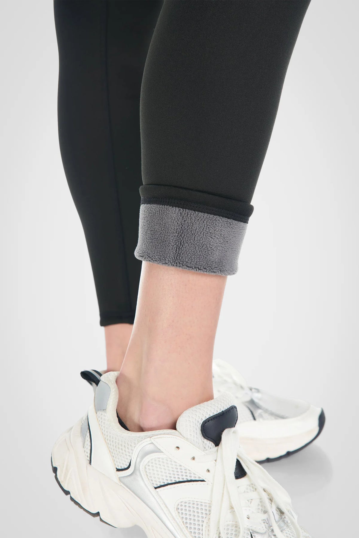 Legging taille haute élégant doublé de polaire Sherpa