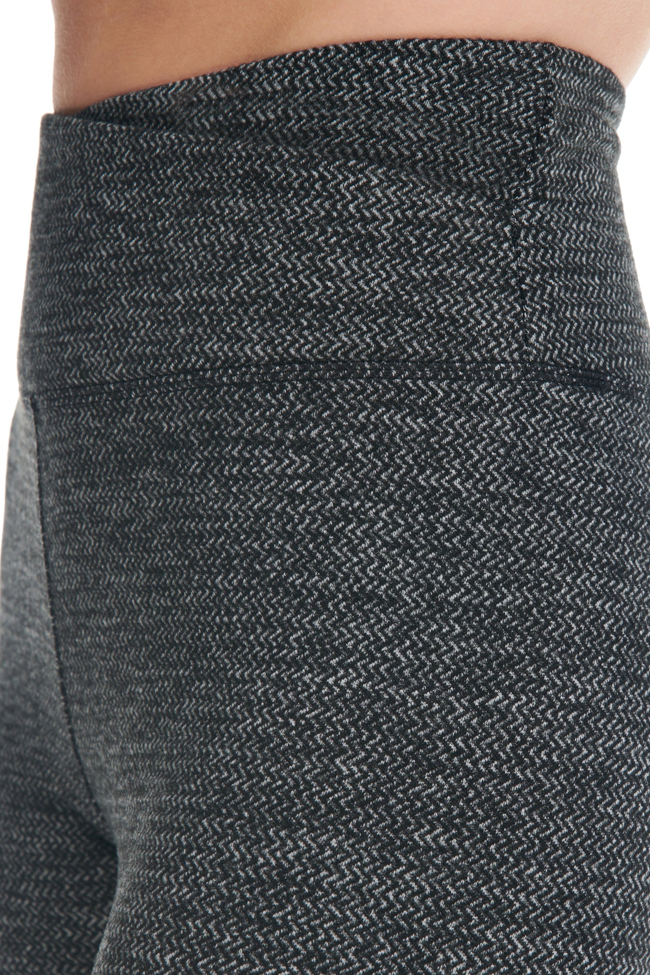 Legging chaud en jacquard zigzag superposé