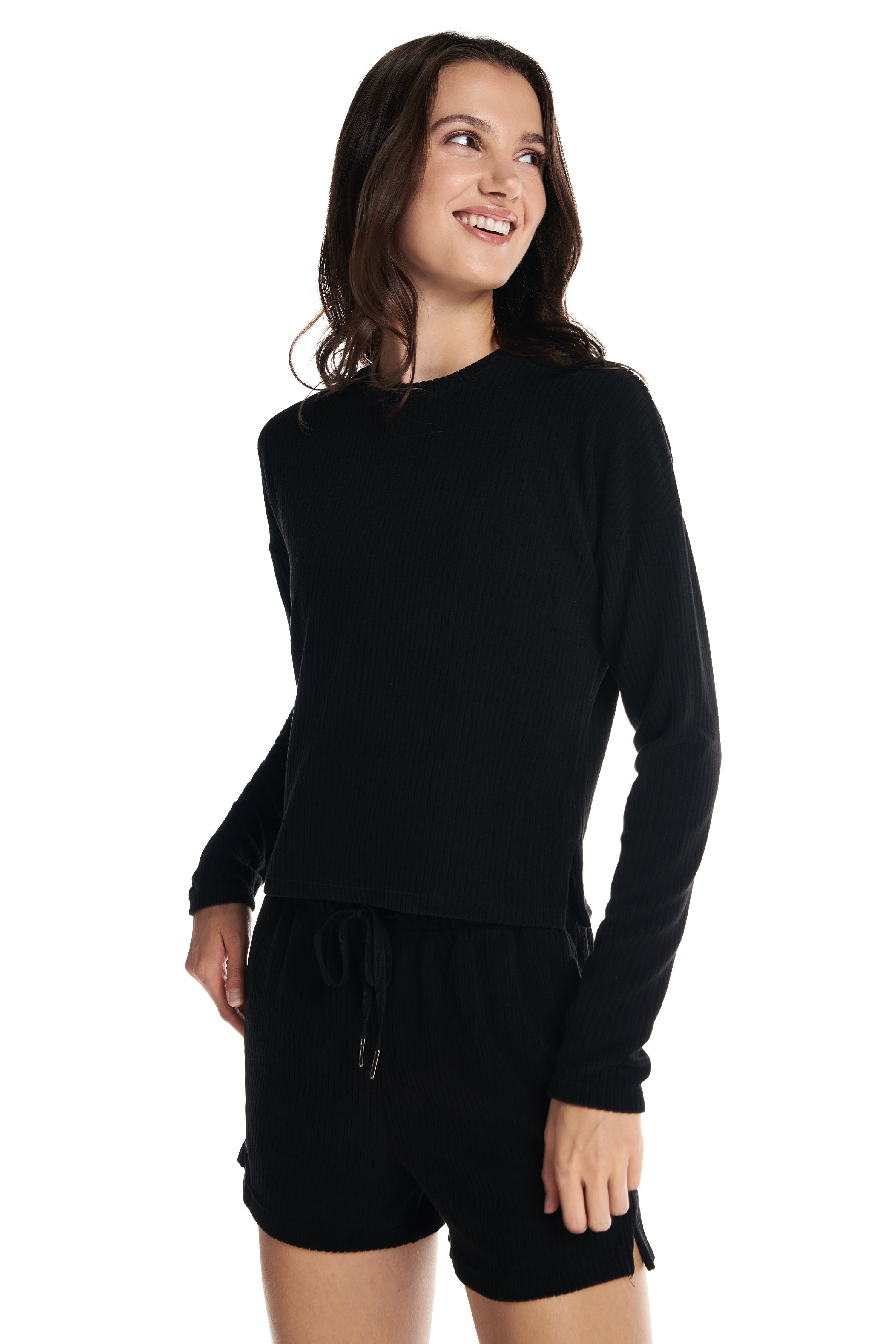 Short côtelé Lounge en velours