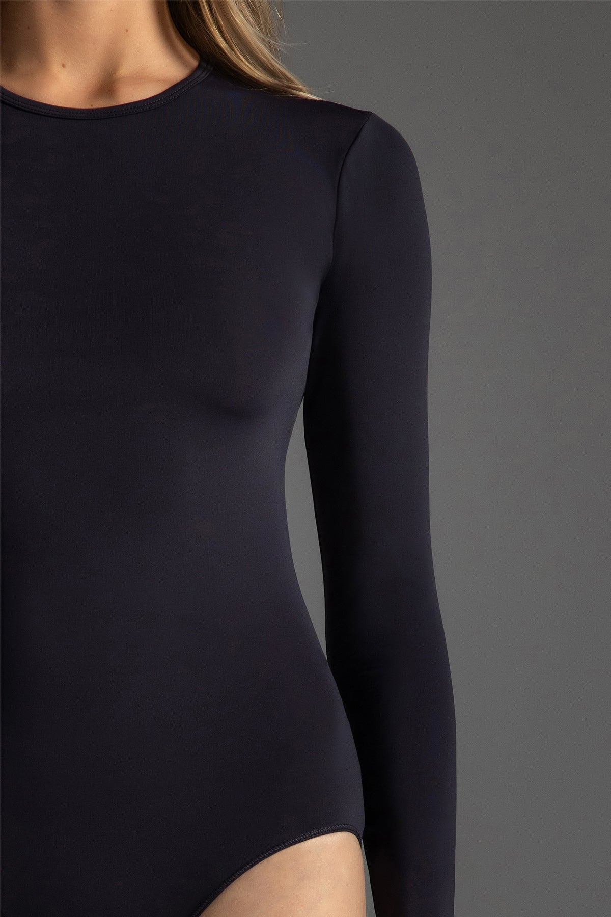 Grace Long Sleeve Lace Crew Neck Bodysuit