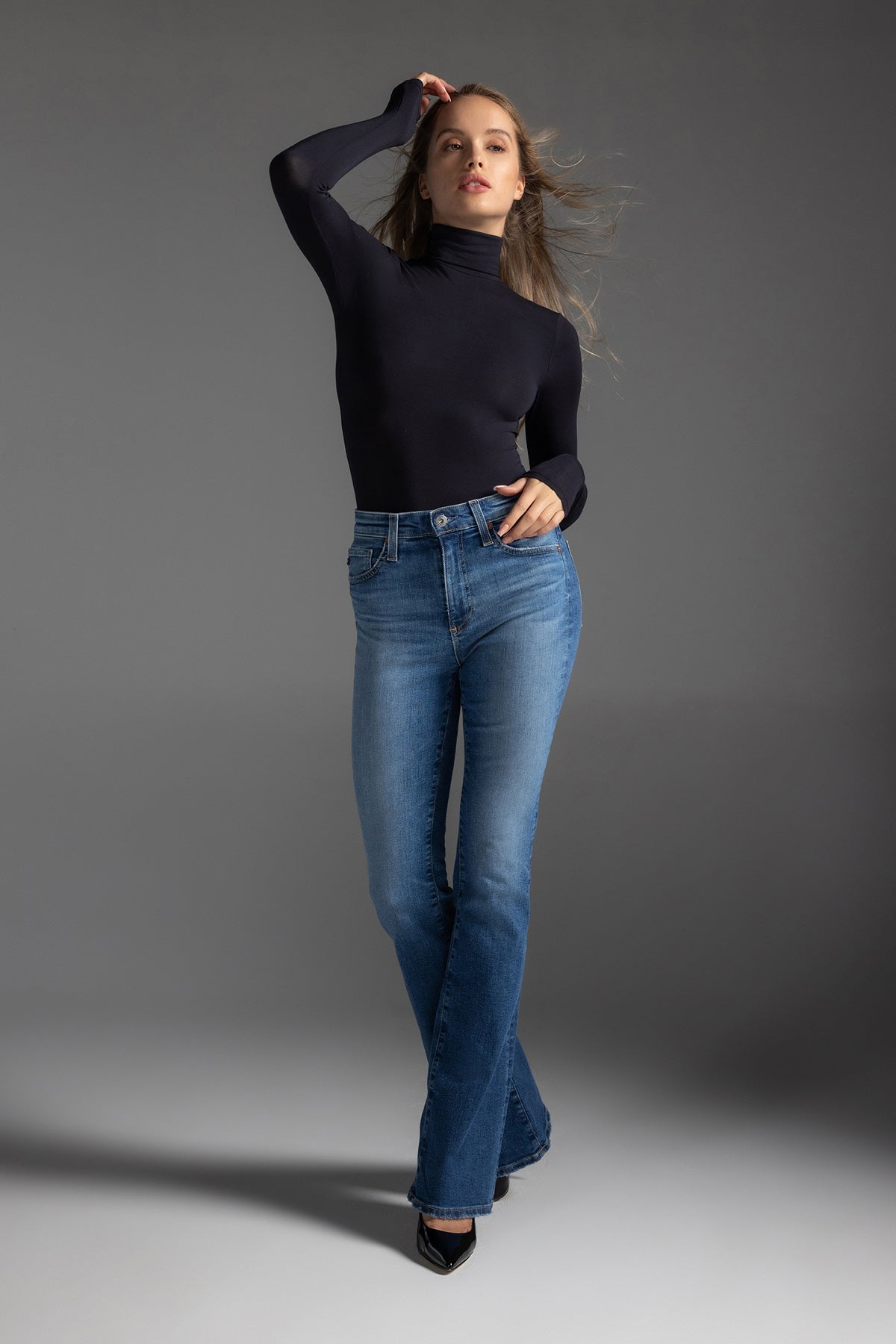 Audrey Long Sleeve Turtleneck Bodysuit