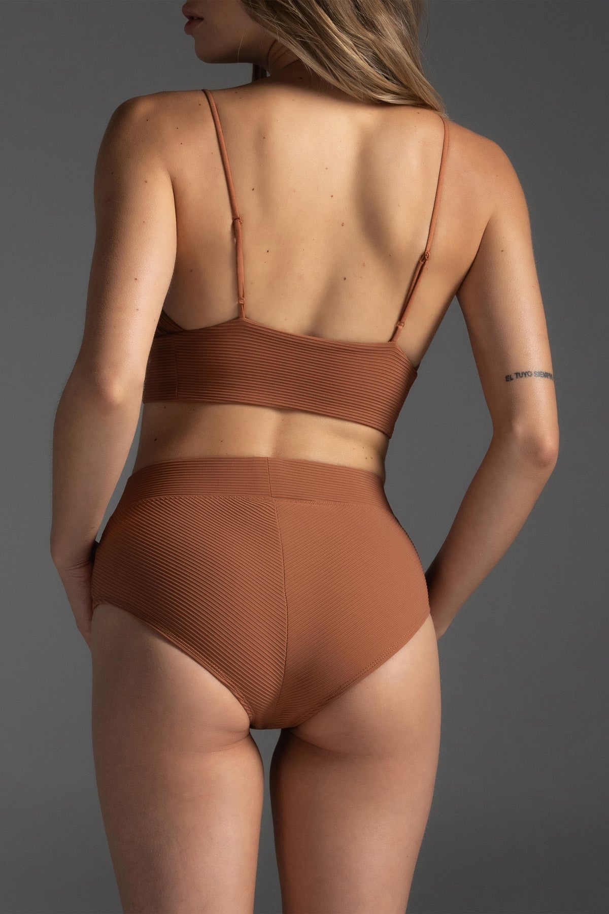 Brassière en maille côtelée Ella