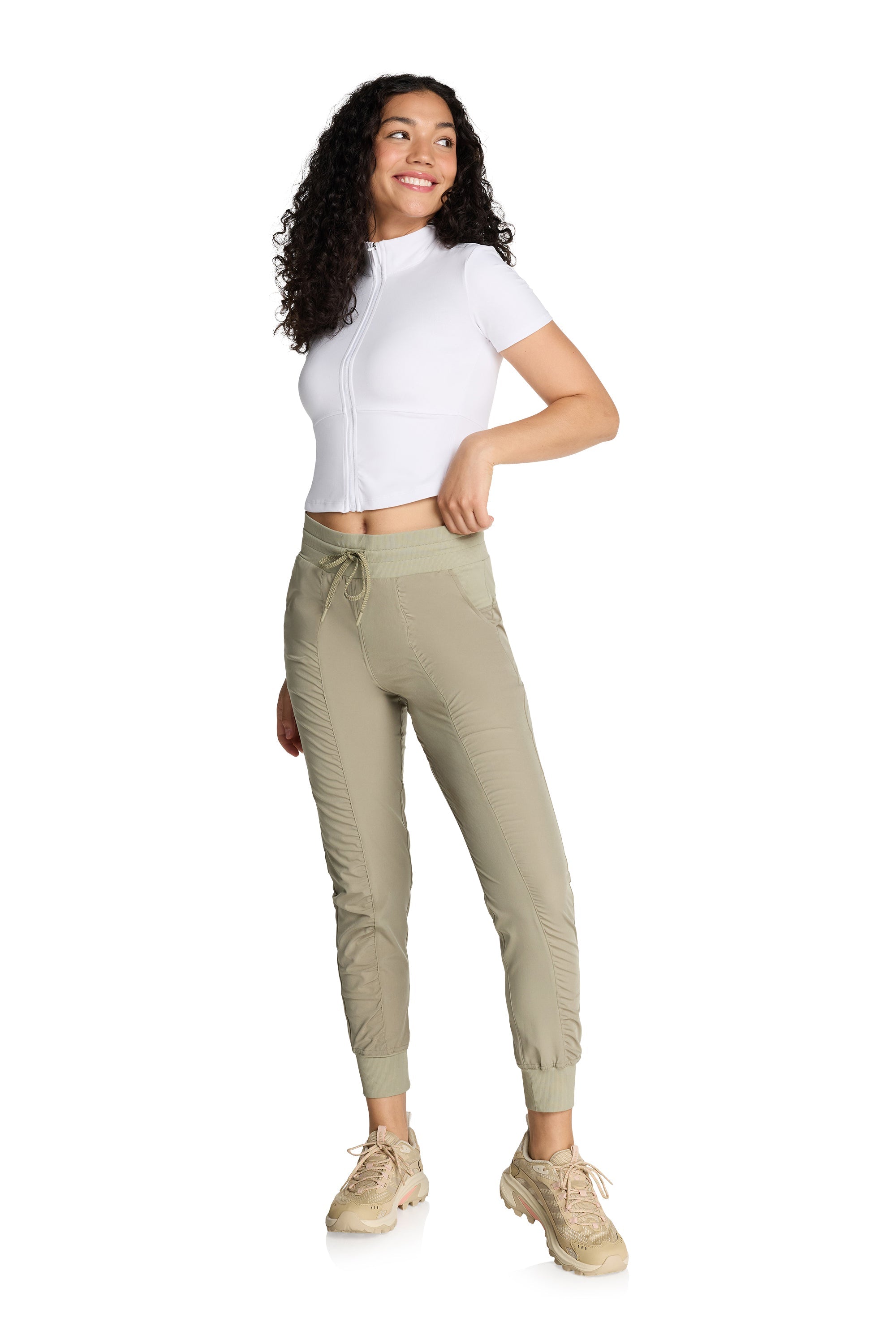 Haut zippé à col montant