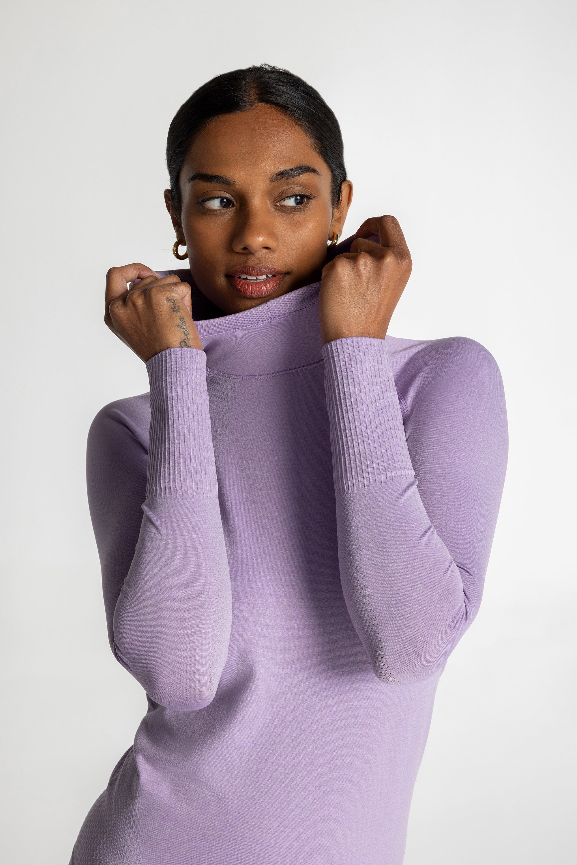 Haut de performance FlexBlend sans couture à capuche