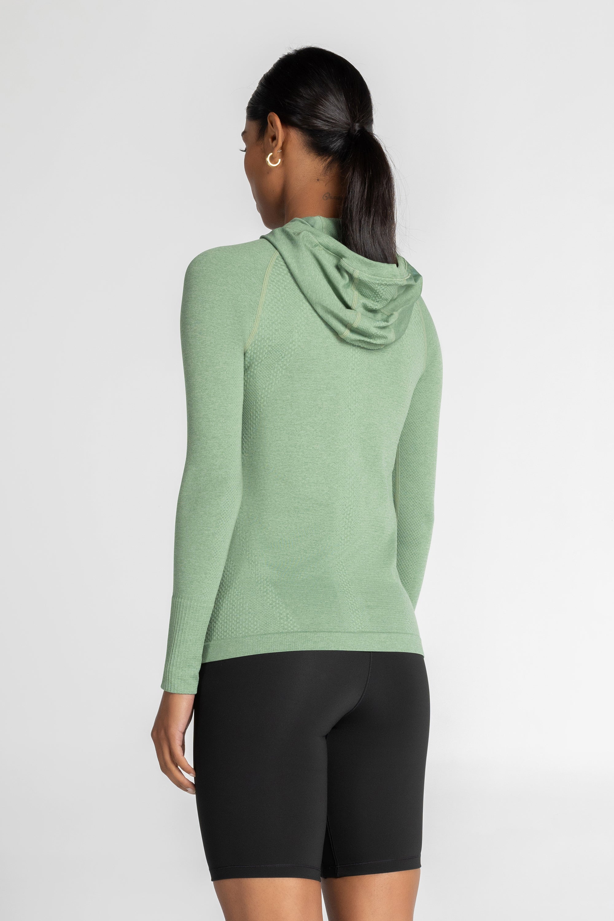 FlexBlend Hooded Seamless Performance Top