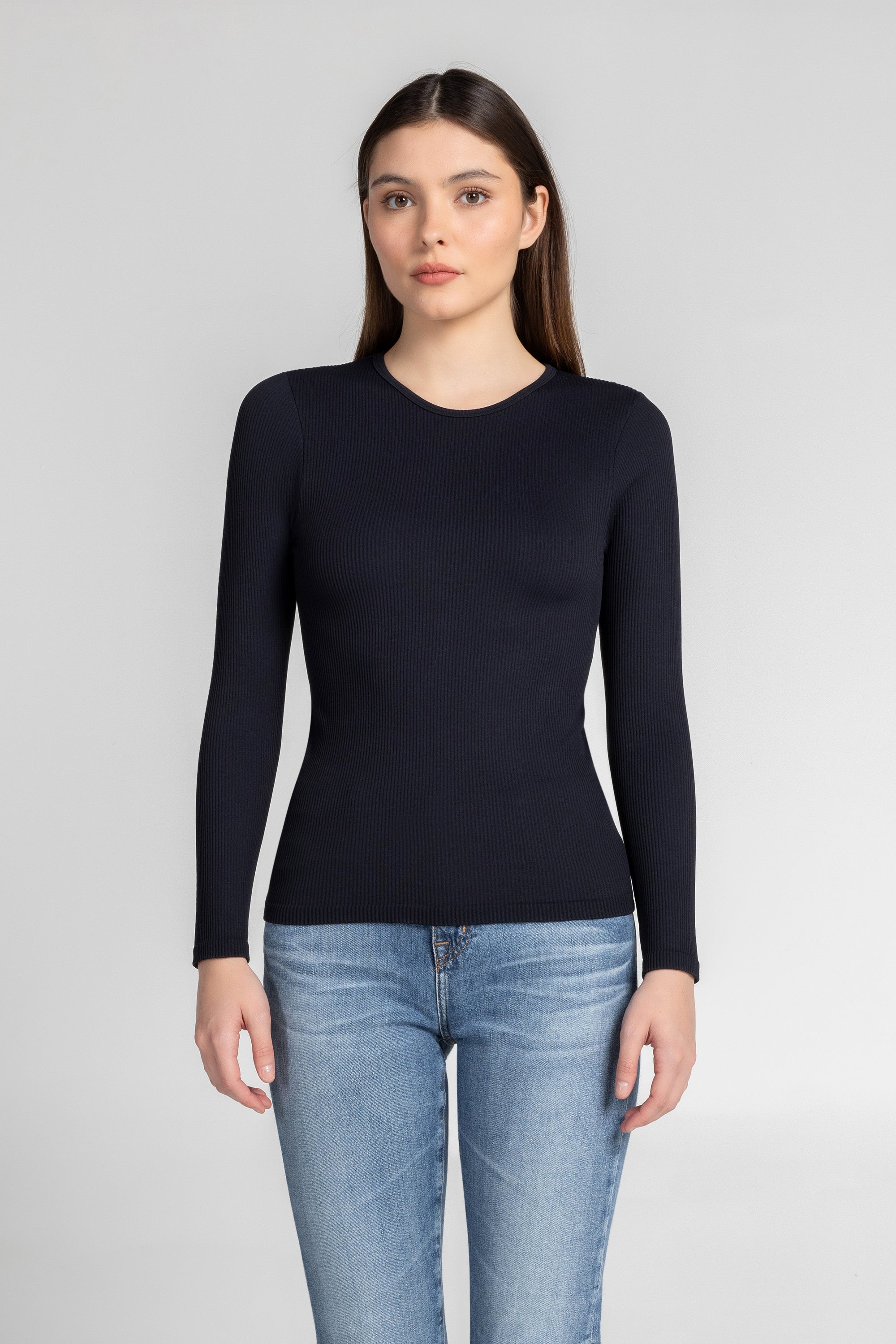 Luxe Ribbed Long Sleeve Top