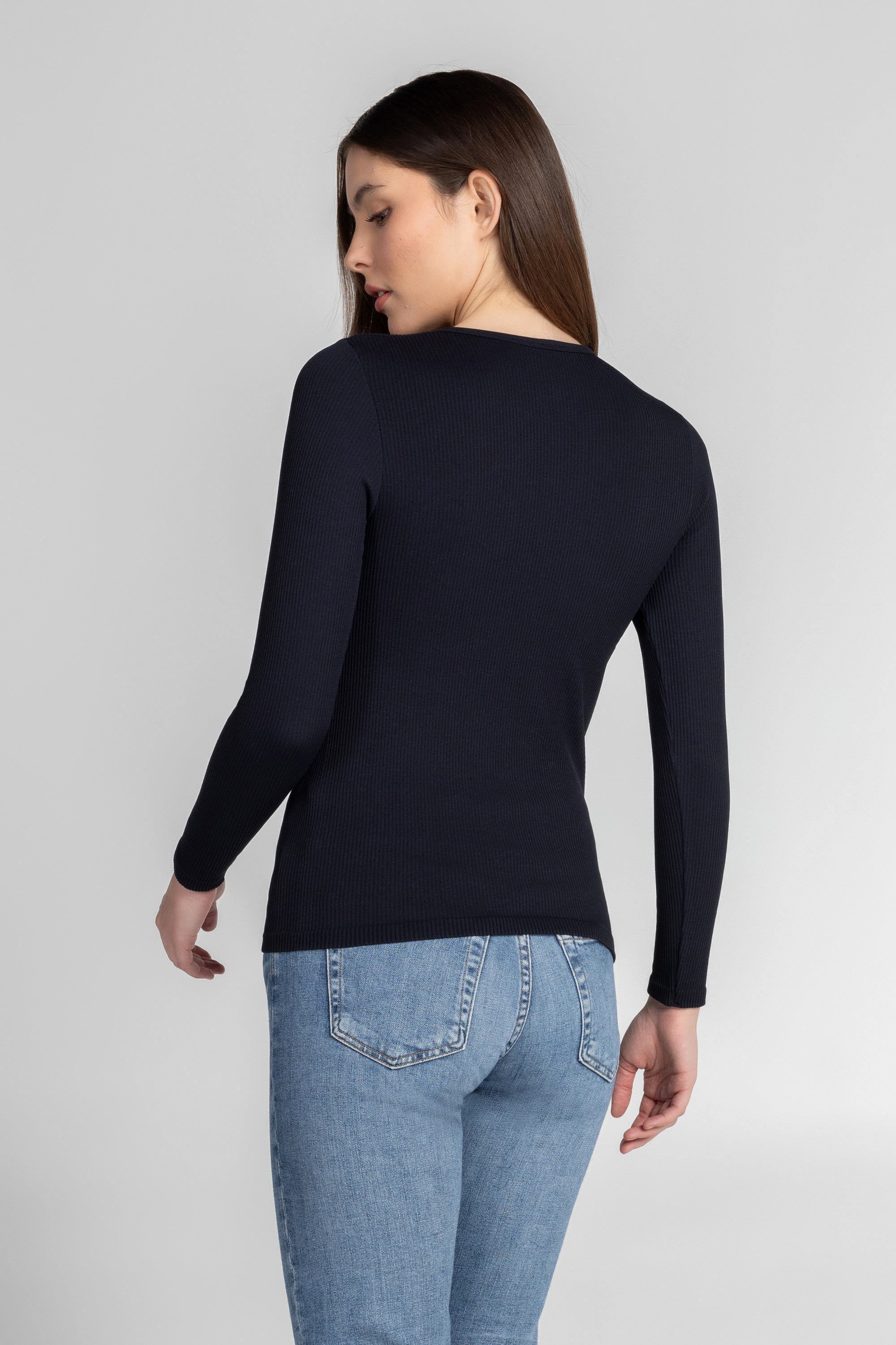 Luxe Ribbed Long Sleeve Top