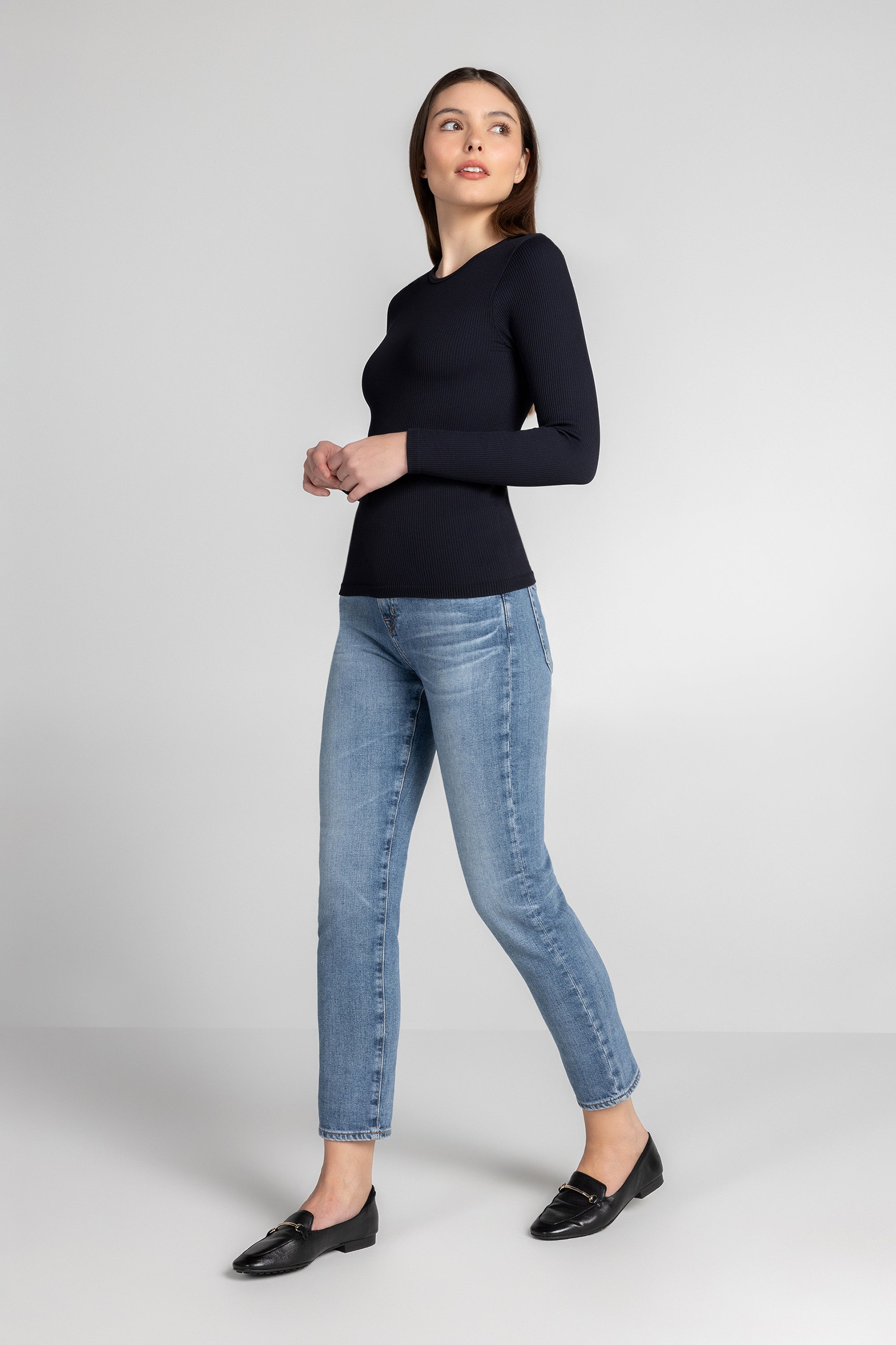 Luxe Ribbed Long Sleeve Top