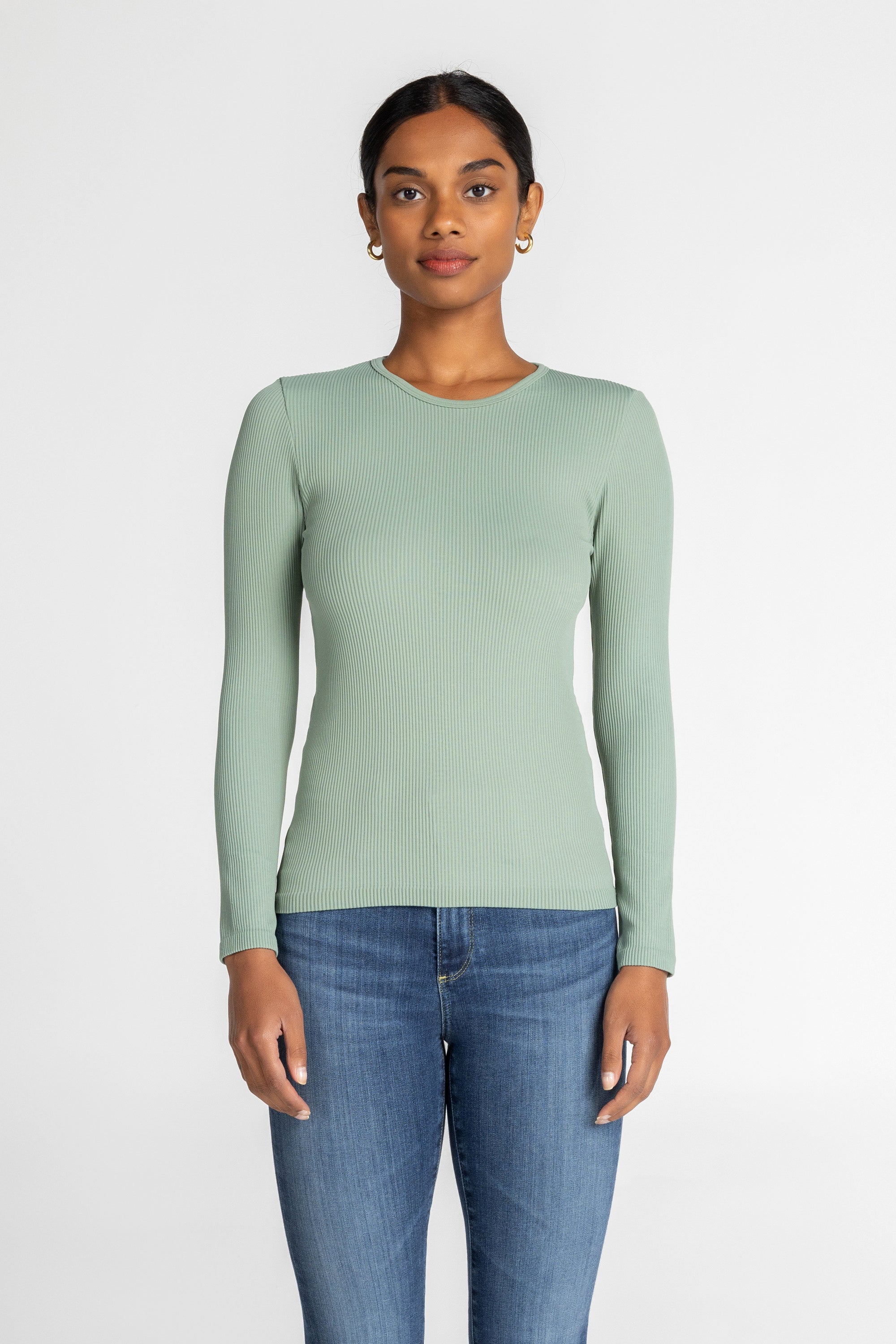 Luxe Ribbed Long Sleeve Top