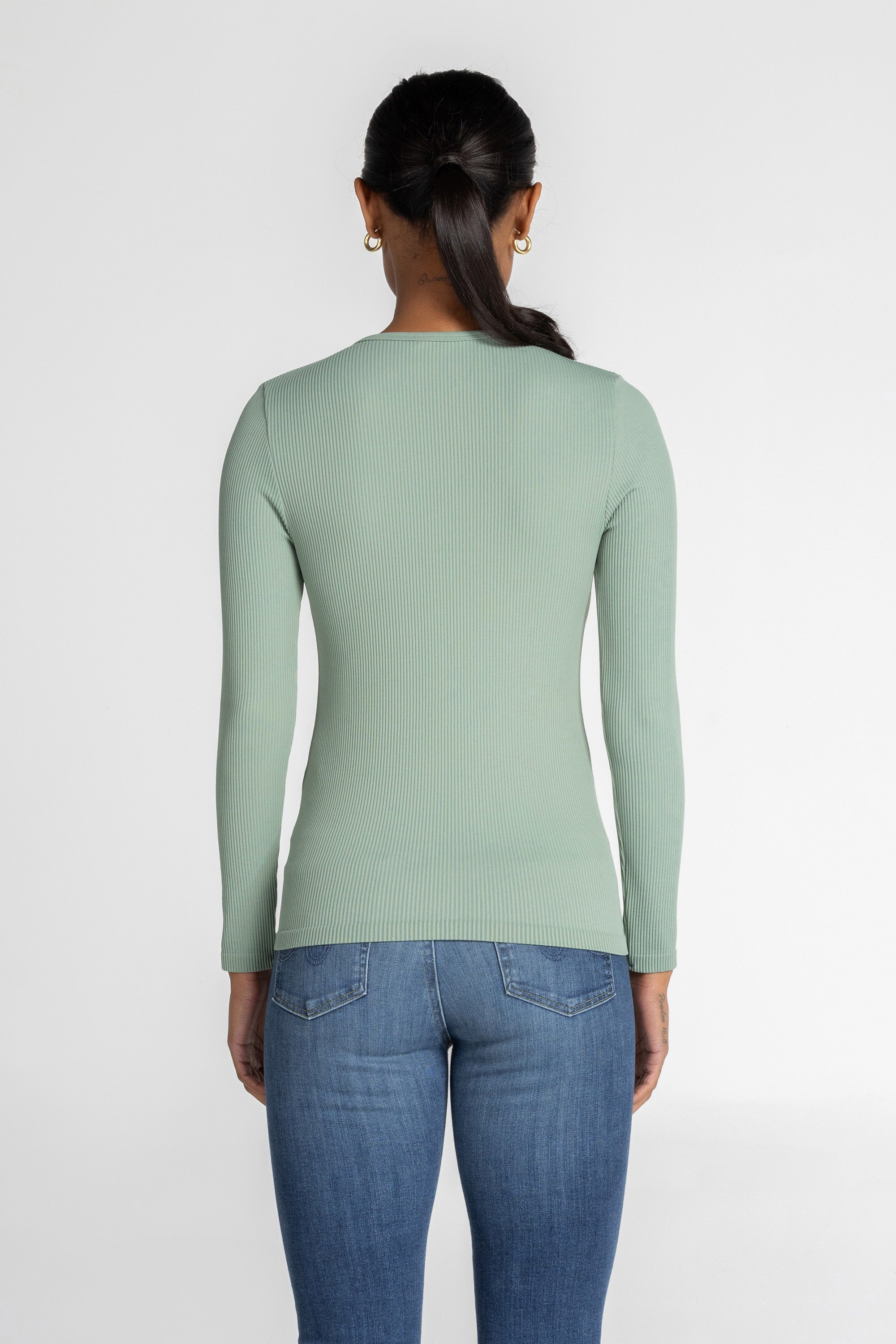 Luxe Ribbed Long Sleeve Top