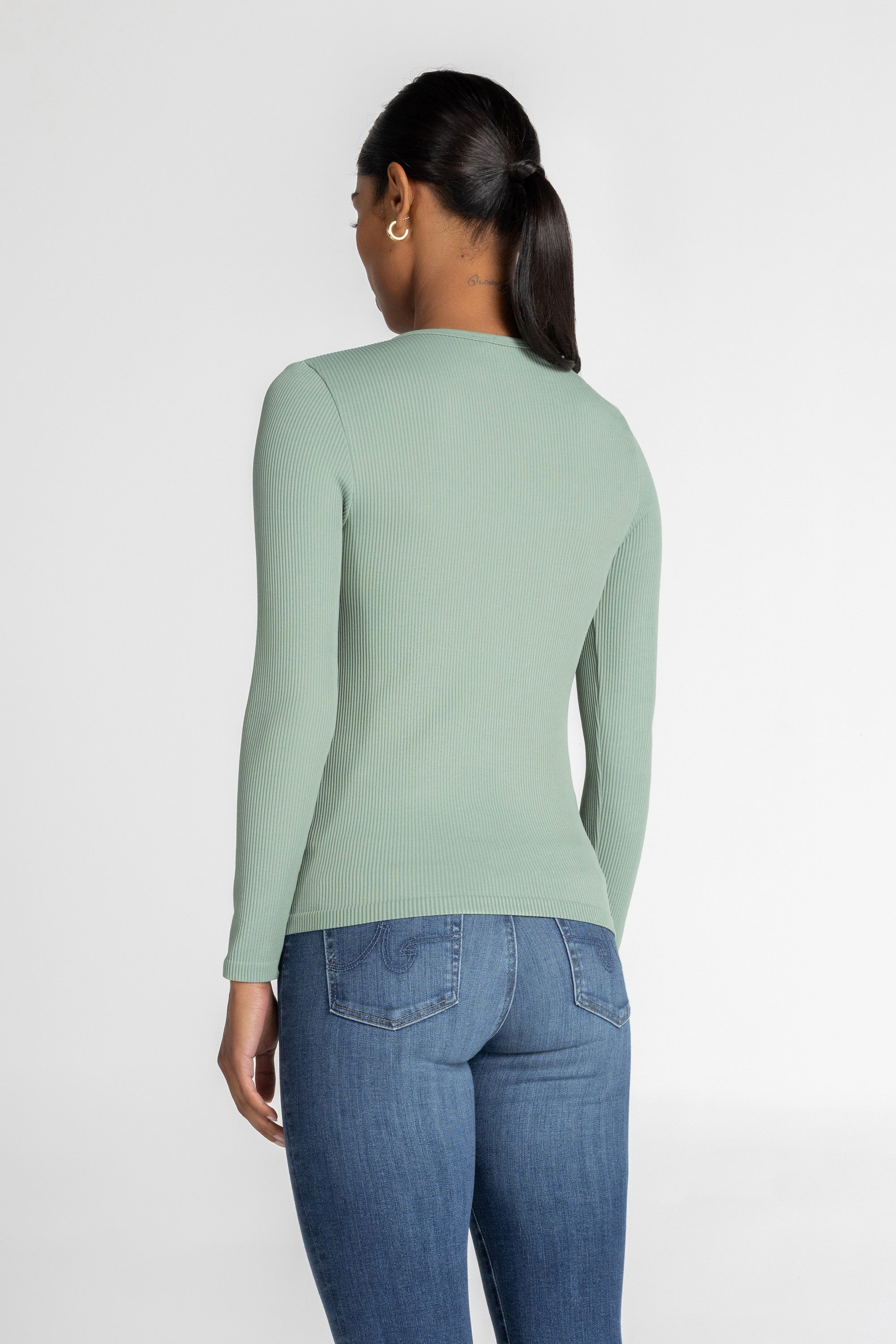 Luxe Ribbed Long Sleeve Top