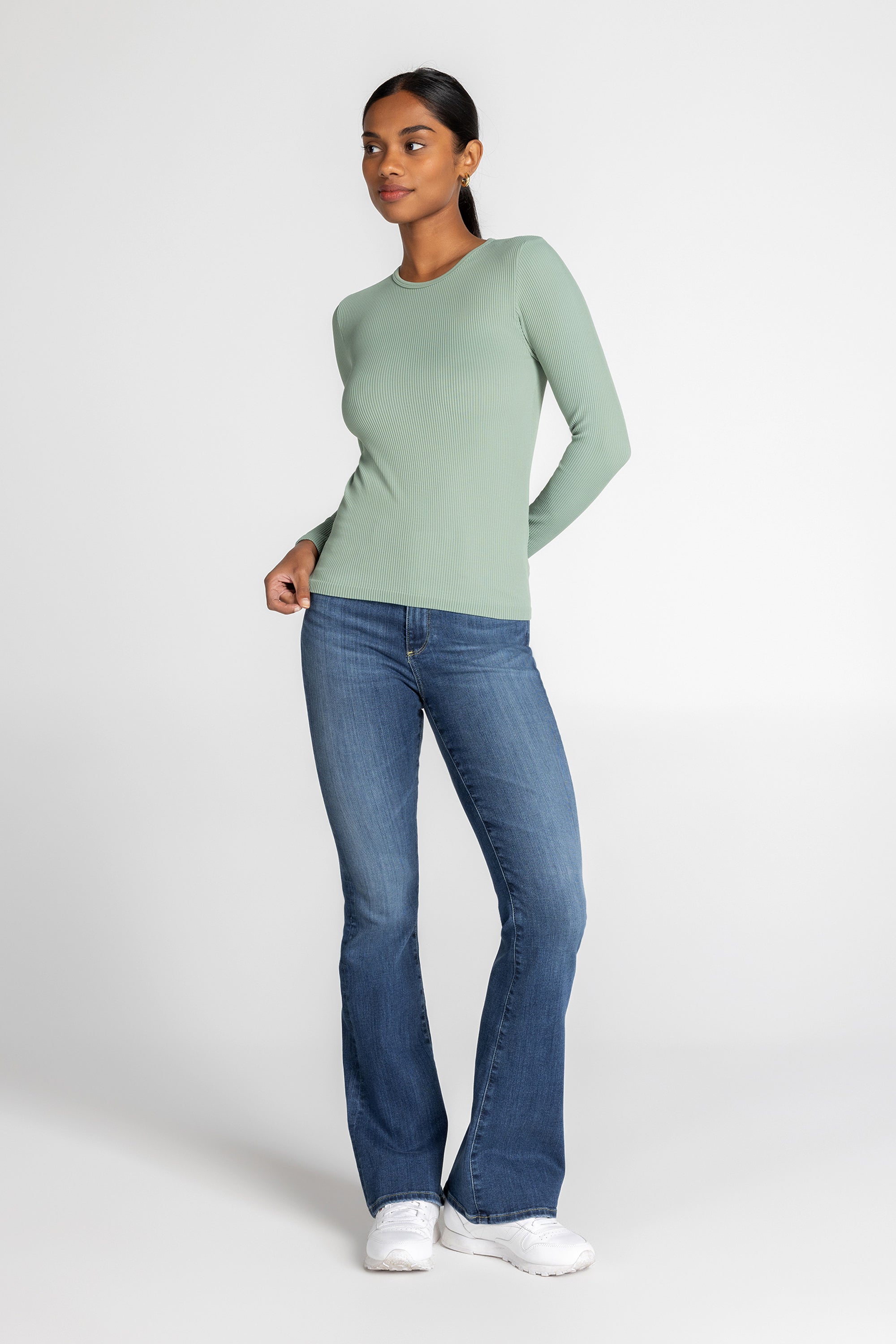Luxe Ribbed Long Sleeve Top