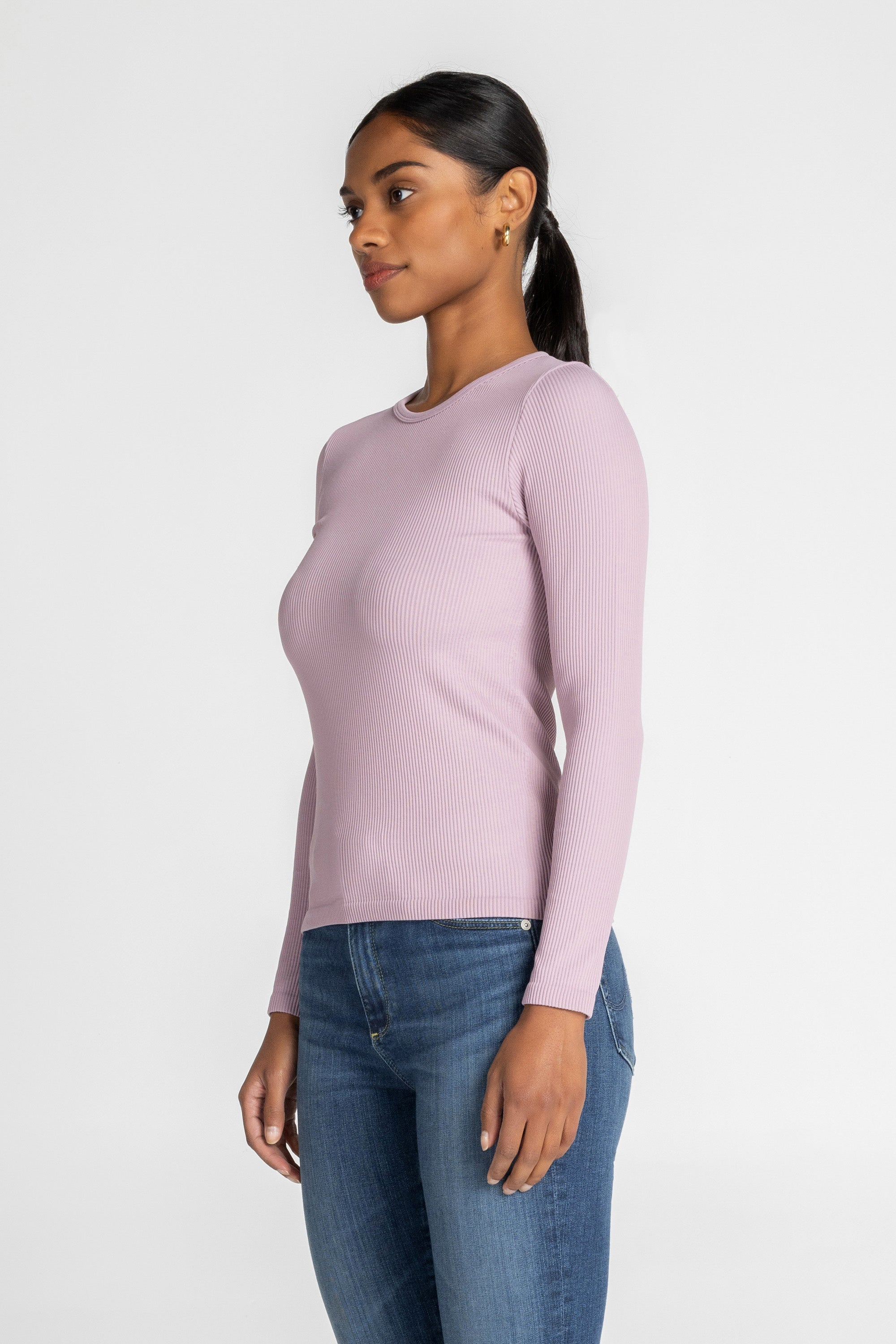 Luxe Ribbed Long Sleeve Top