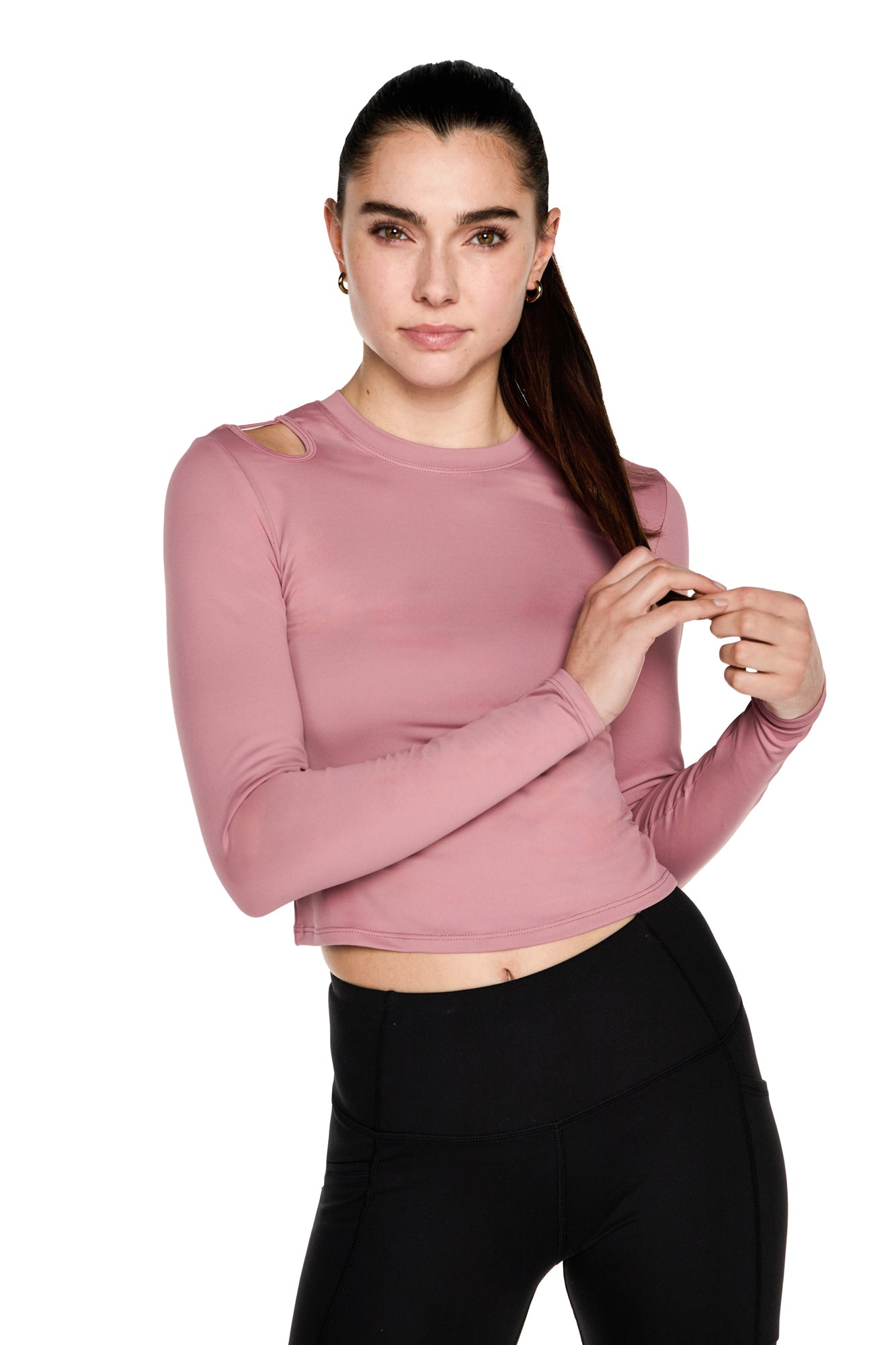 Top Dara découpé manches longues