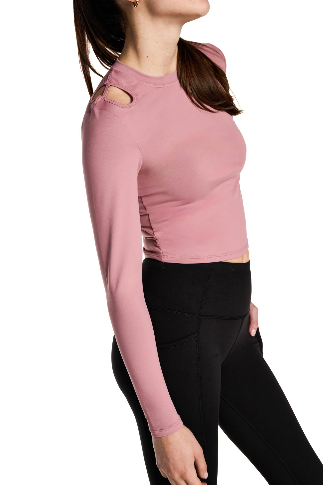 Top Dara découpé manches longues