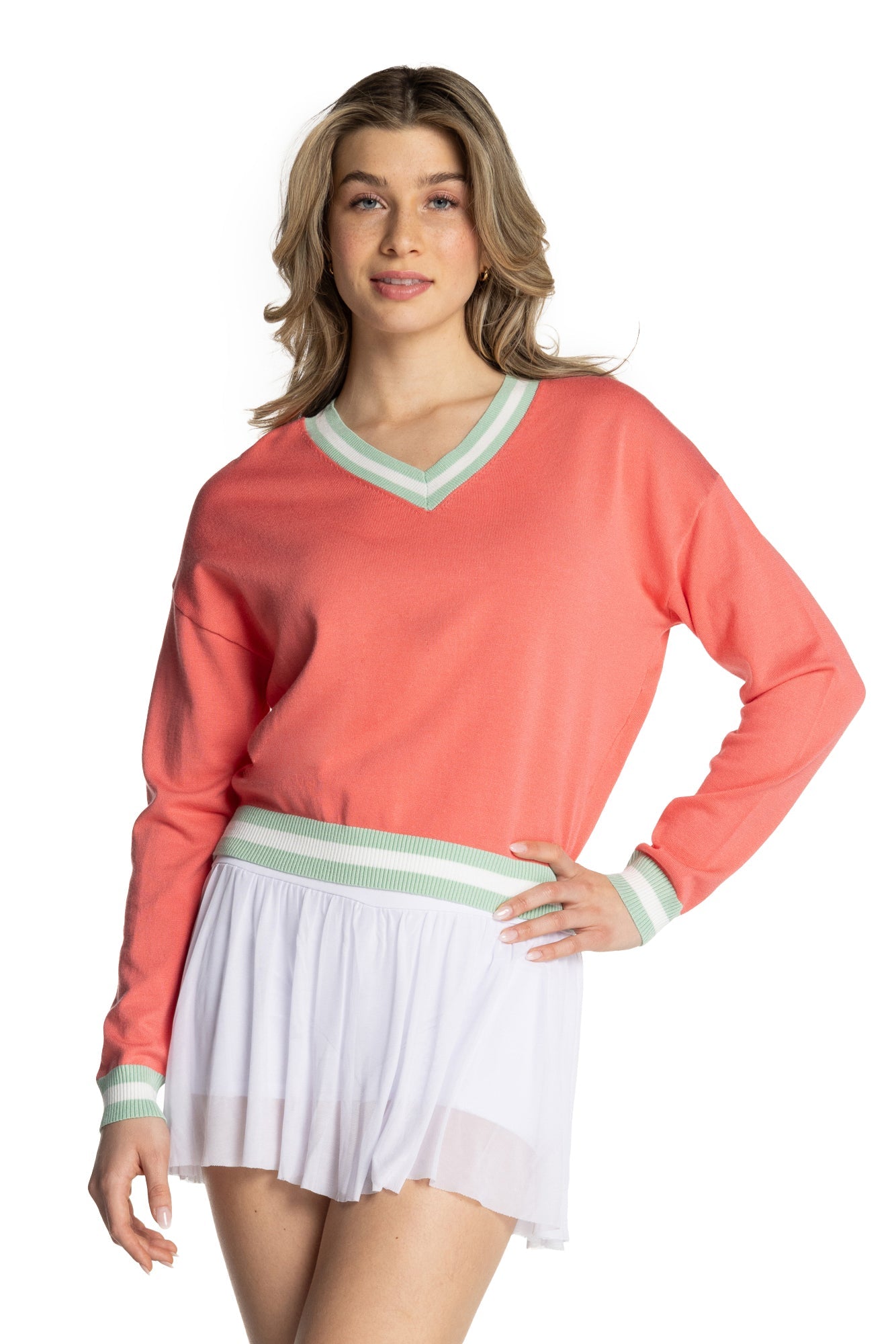 Court Charme Long Sleeve Sweater