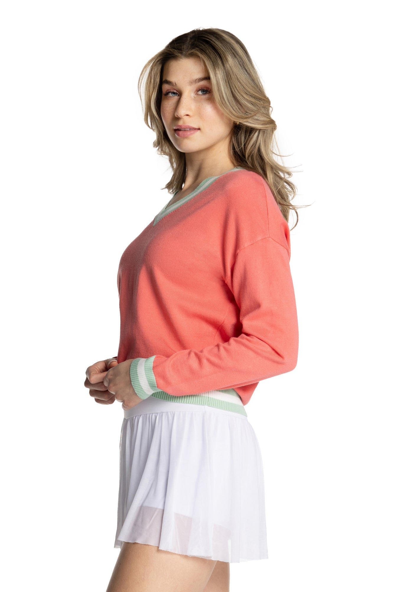 Court Charme Long Sleeve Sweater