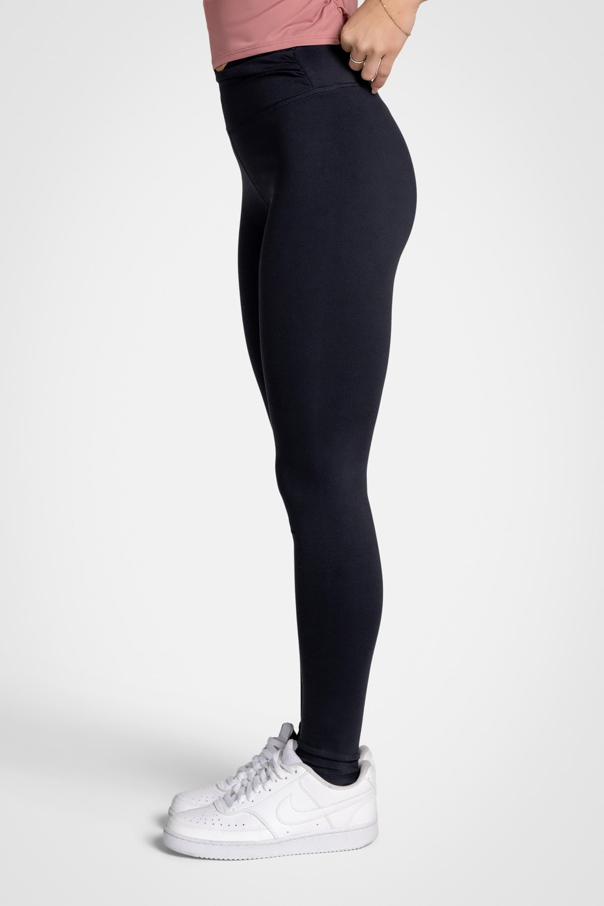 Leggings à ceinture froncée