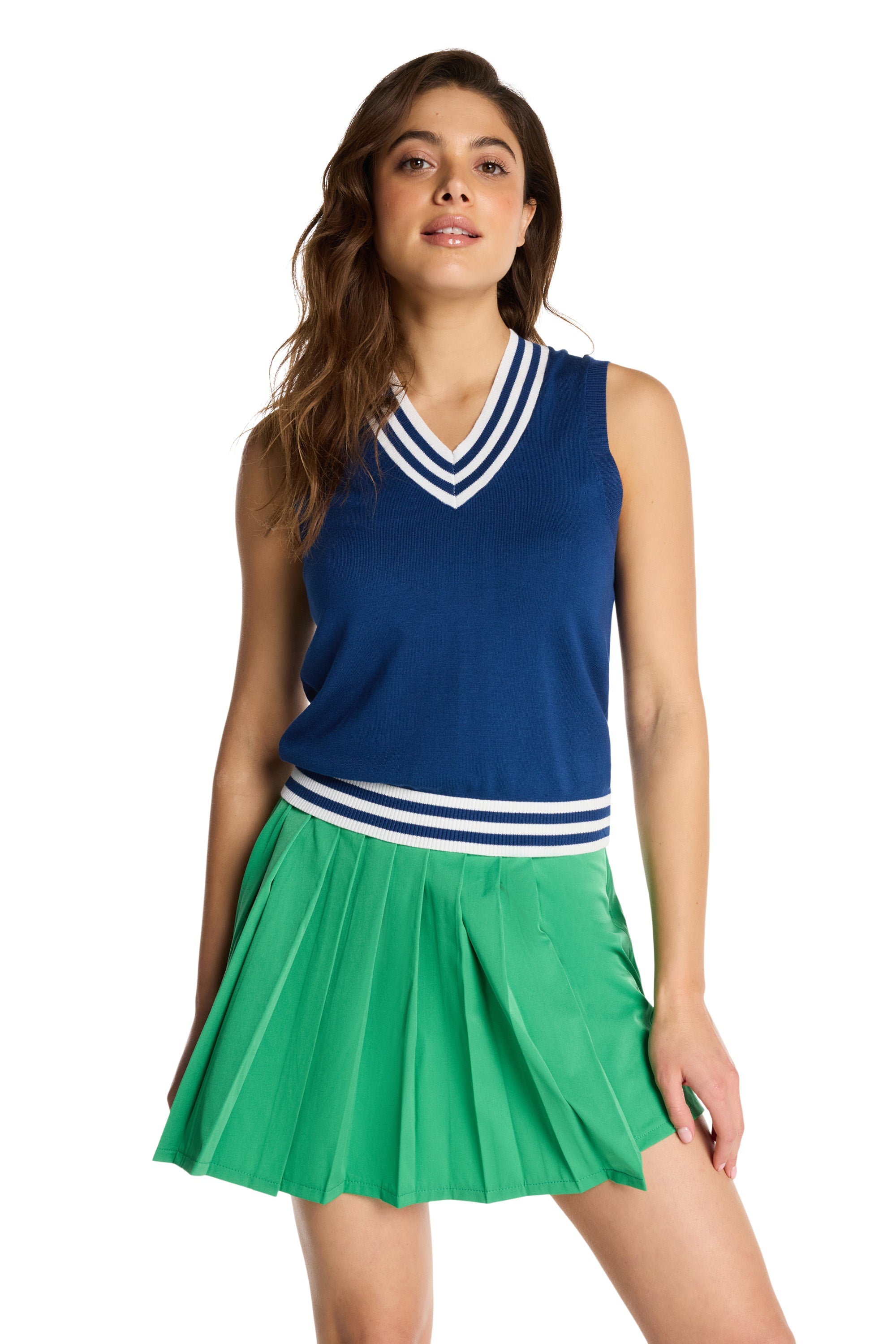 Fairway Flair Crop Top Sweater