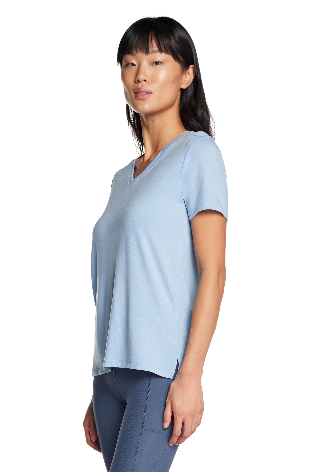 Free Spirit V-Neck Short Sleeve Top