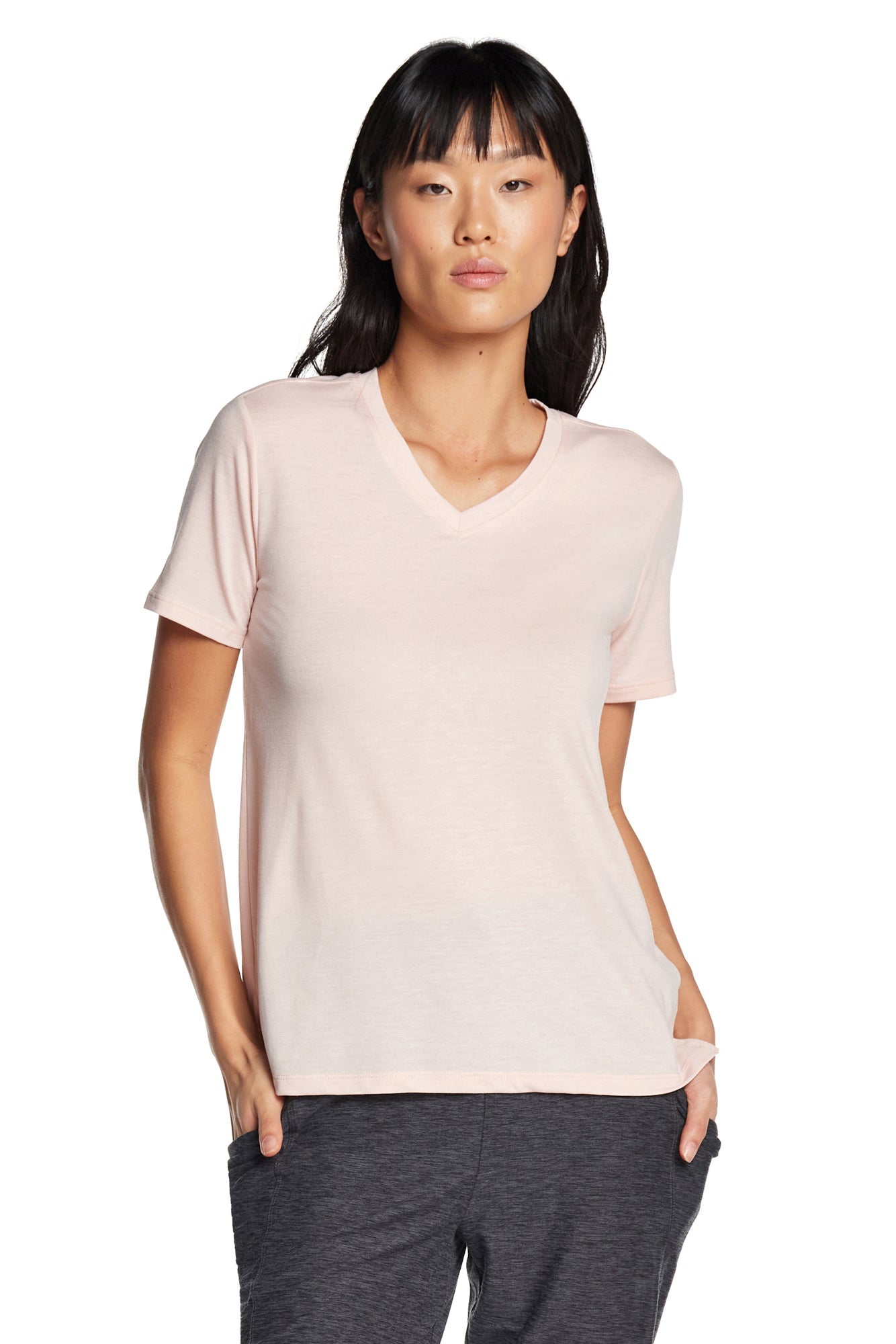 Free Spirit V-Neck Short Sleeve Top
