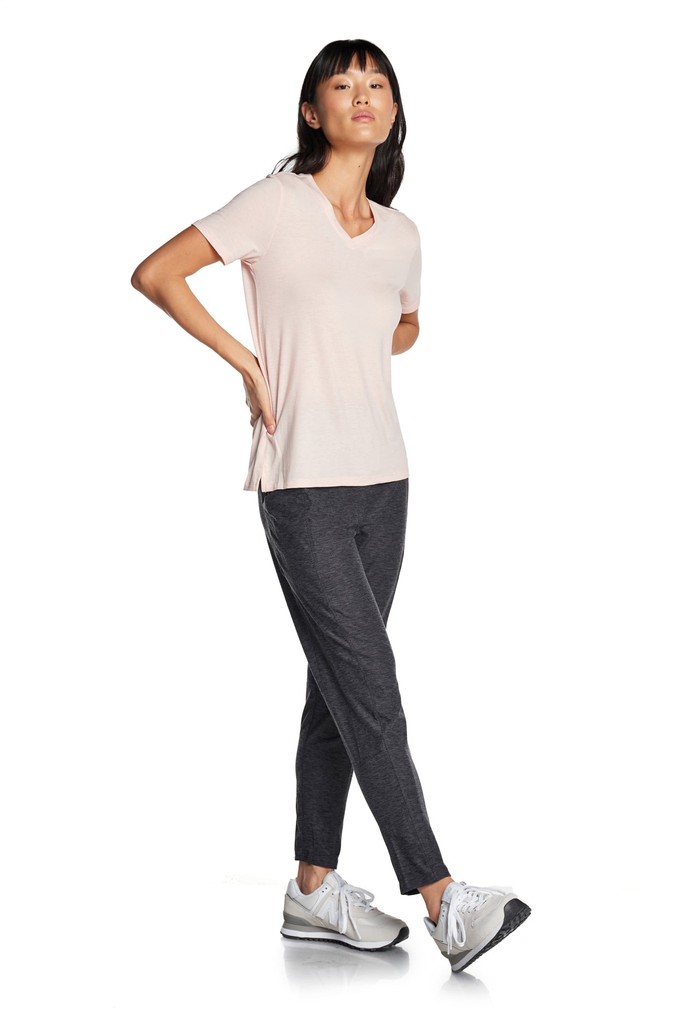 Free Spirit V-Neck Short Sleeve Top