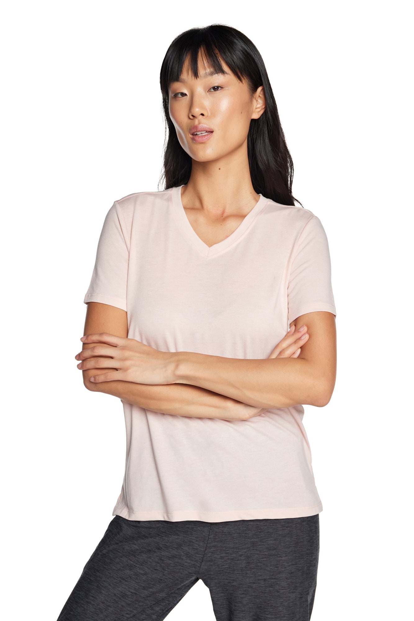 Free Spirit V-Neck Short Sleeve Top