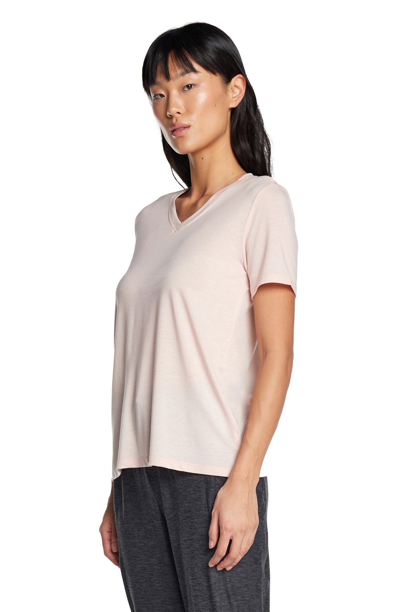 Free Spirit V-Neck Short Sleeve Top