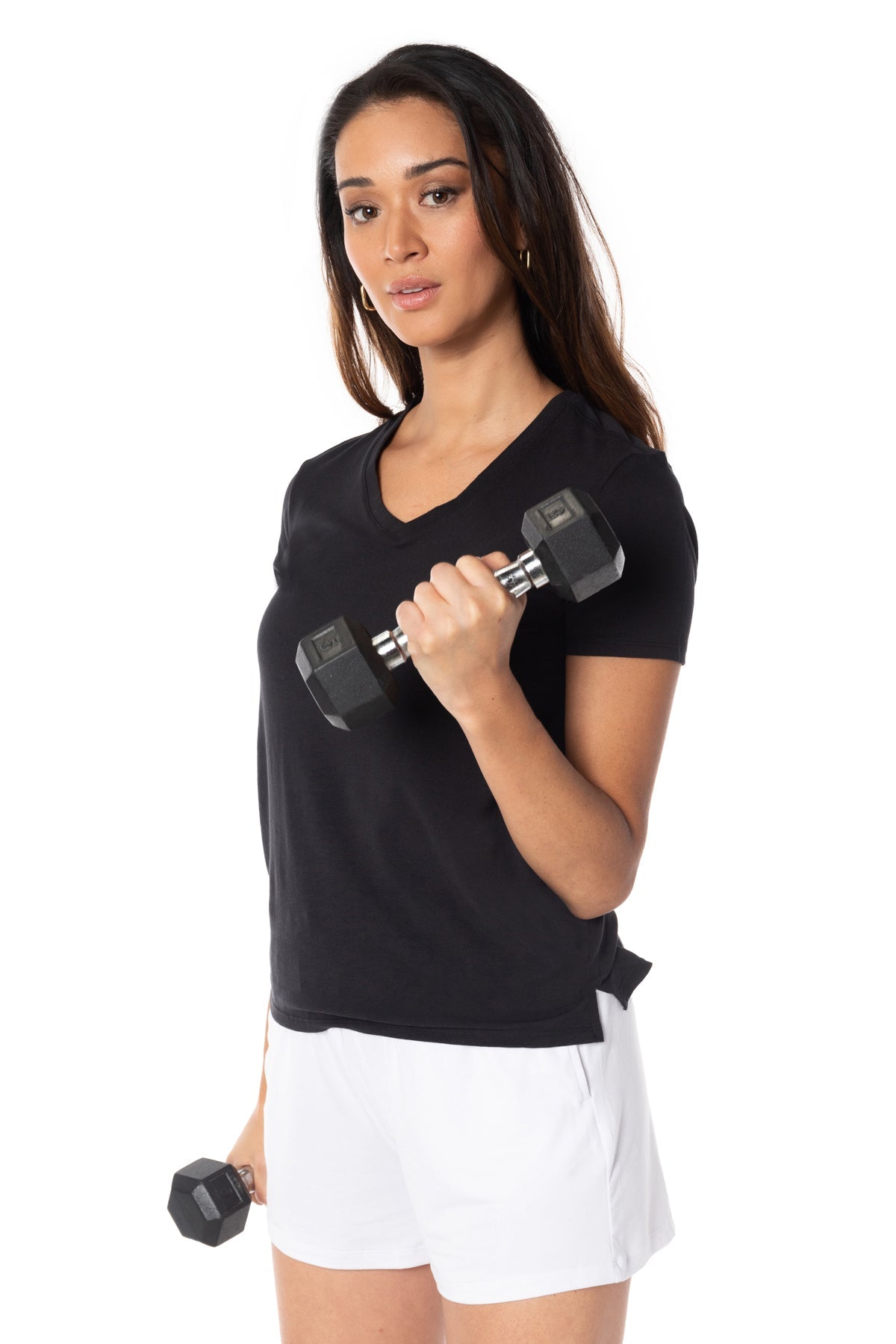 Free Spirit V-Neck Short Sleeve Top