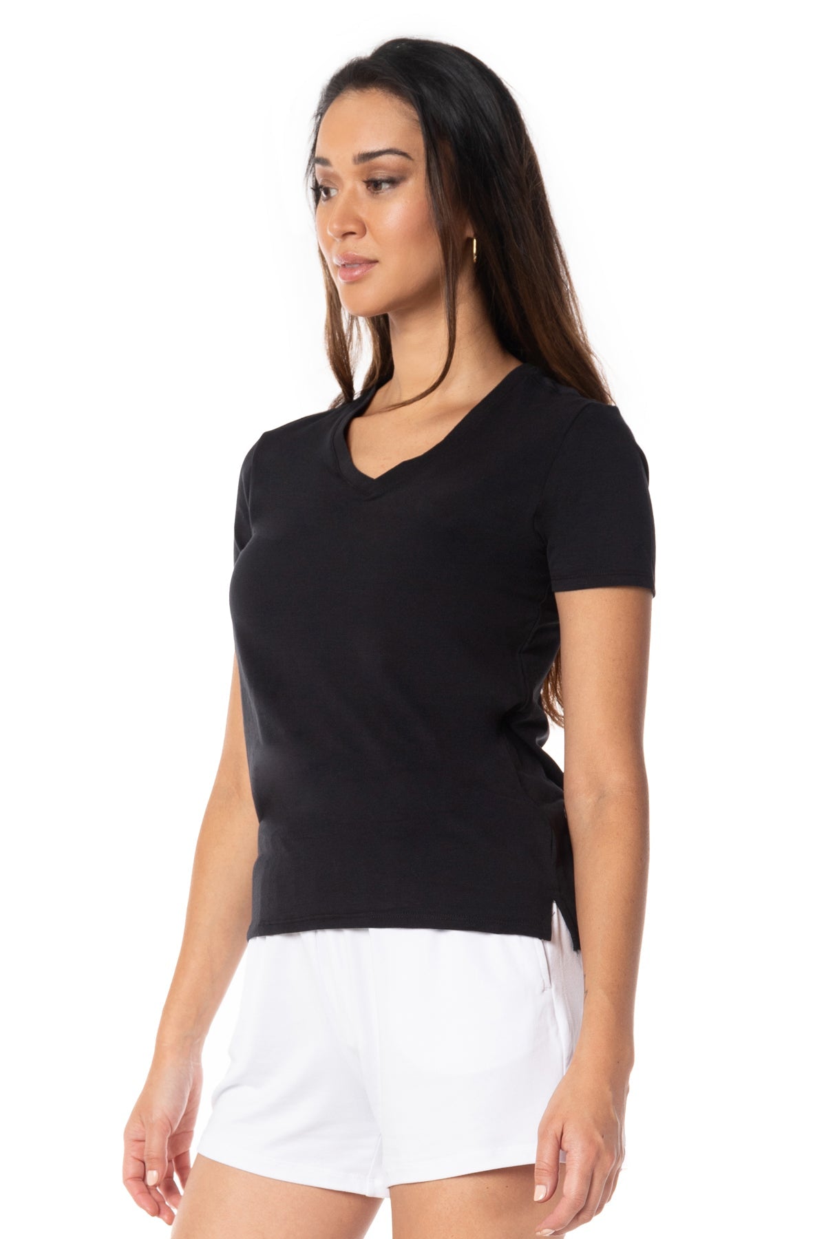 Free Spirit V-Neck Short Sleeve Top