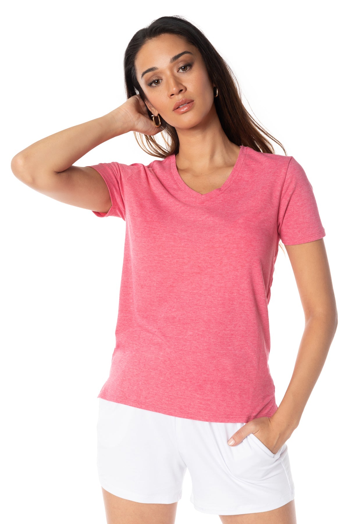 Free Spirit V-Neck Short Sleeve Top