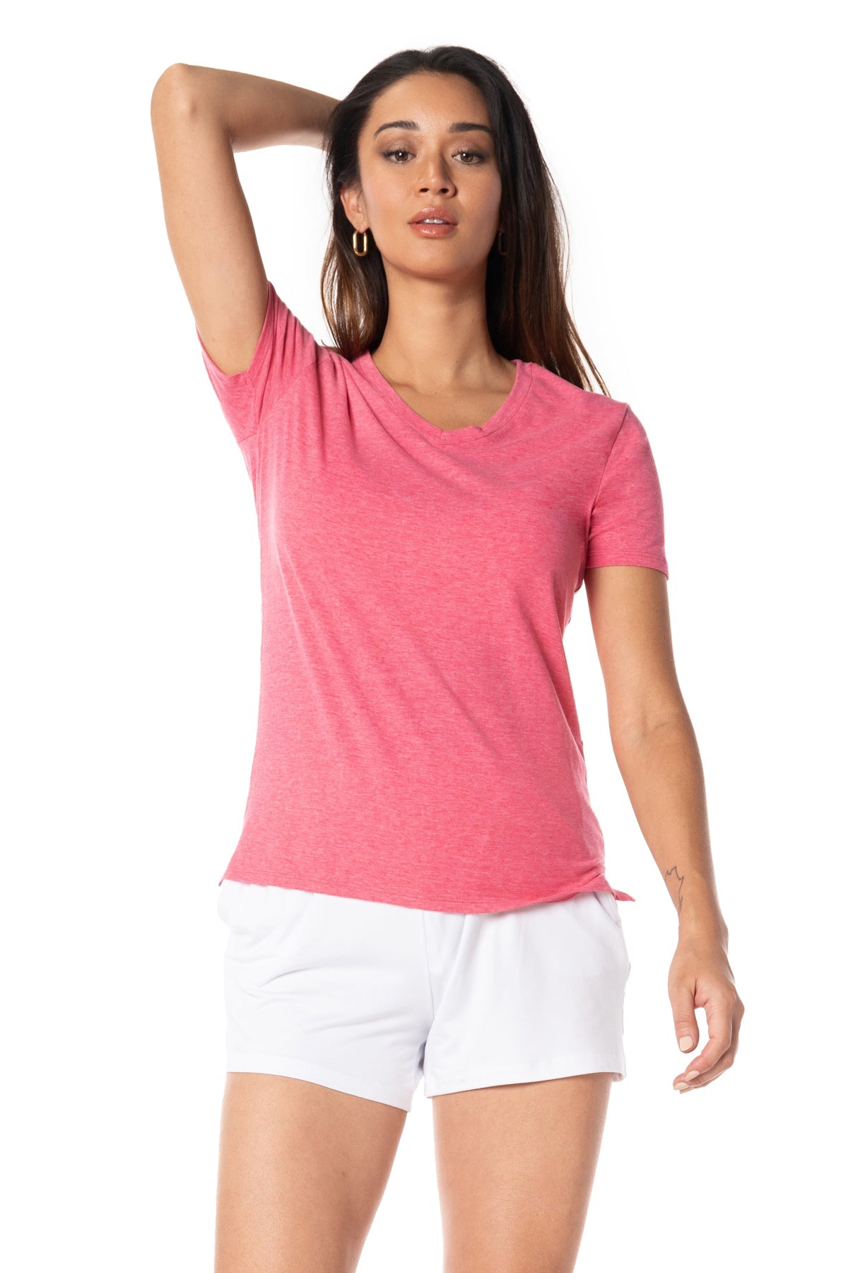 Free Spirit V-Neck Short Sleeve Top