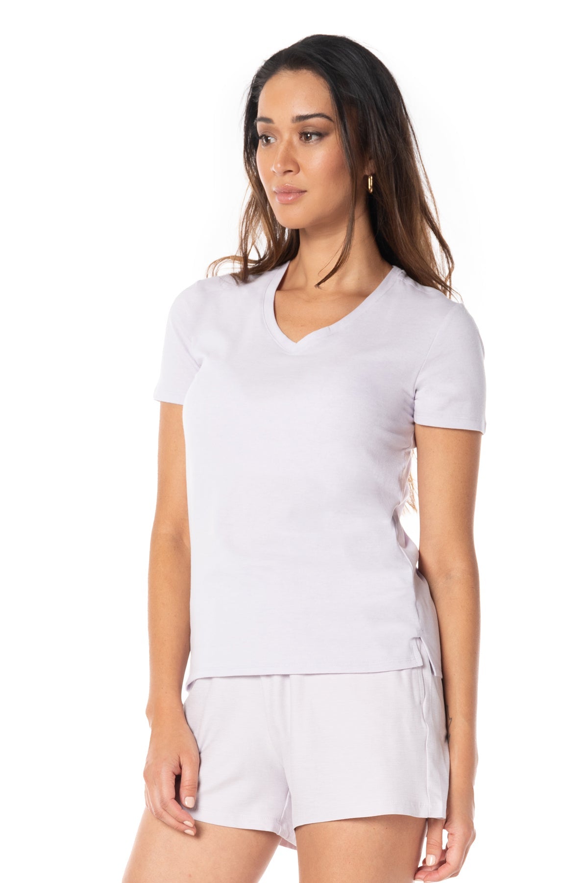Free Spirit V-Neck Short Sleeve Top