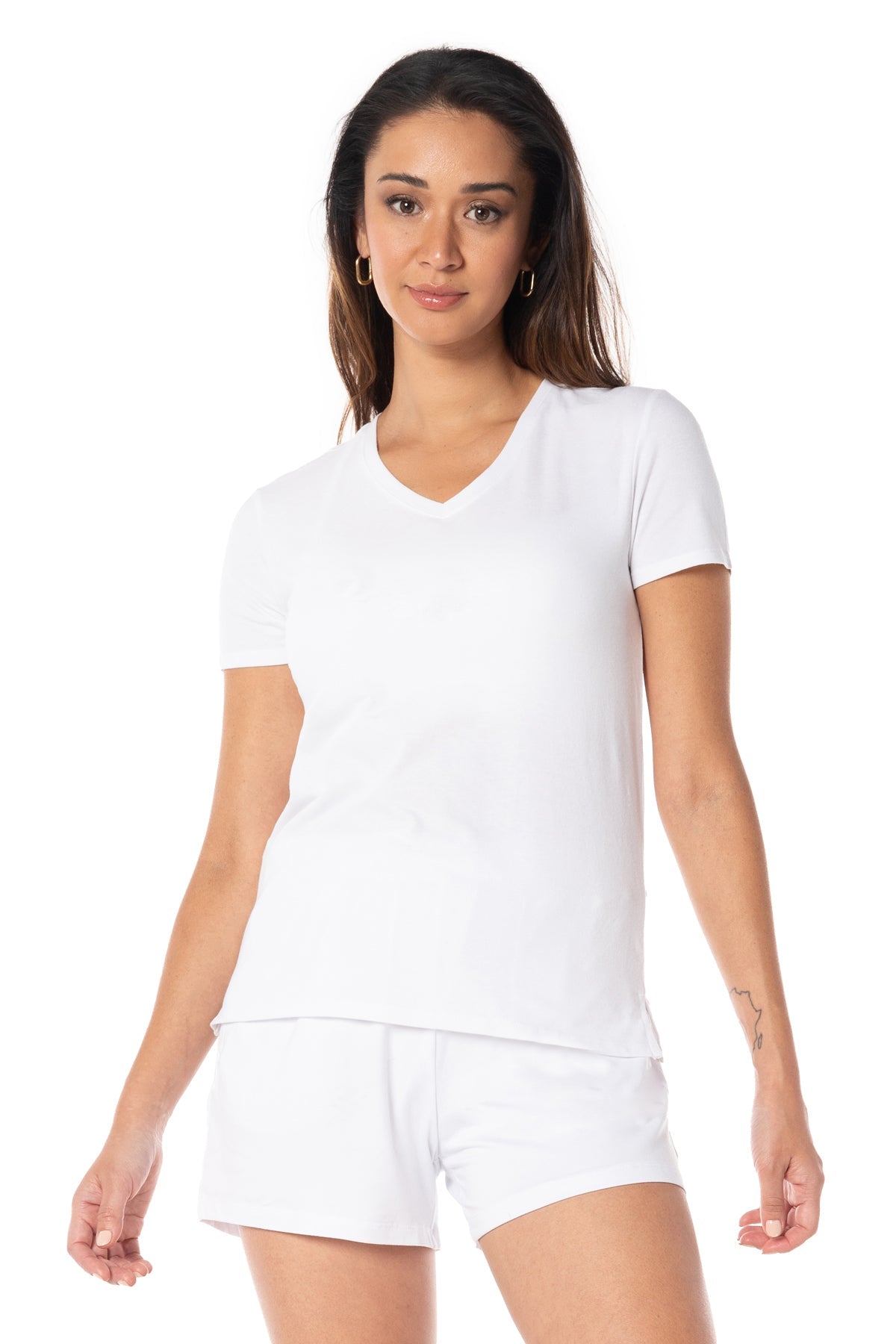 Free Spirit V-Neck Short Sleeve Top