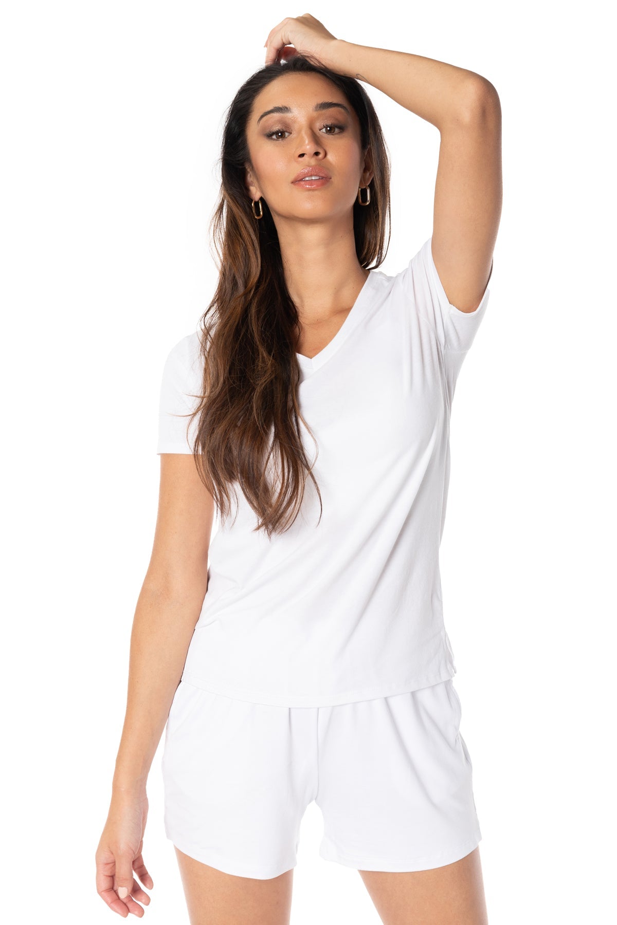 Free Spirit V-Neck Short Sleeve Top