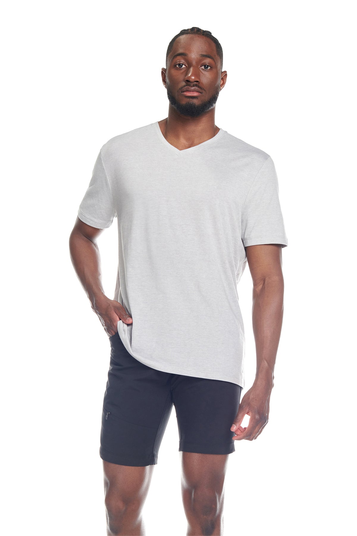 4-Way Woven Pant with Coin Pocket at Waistband Seam