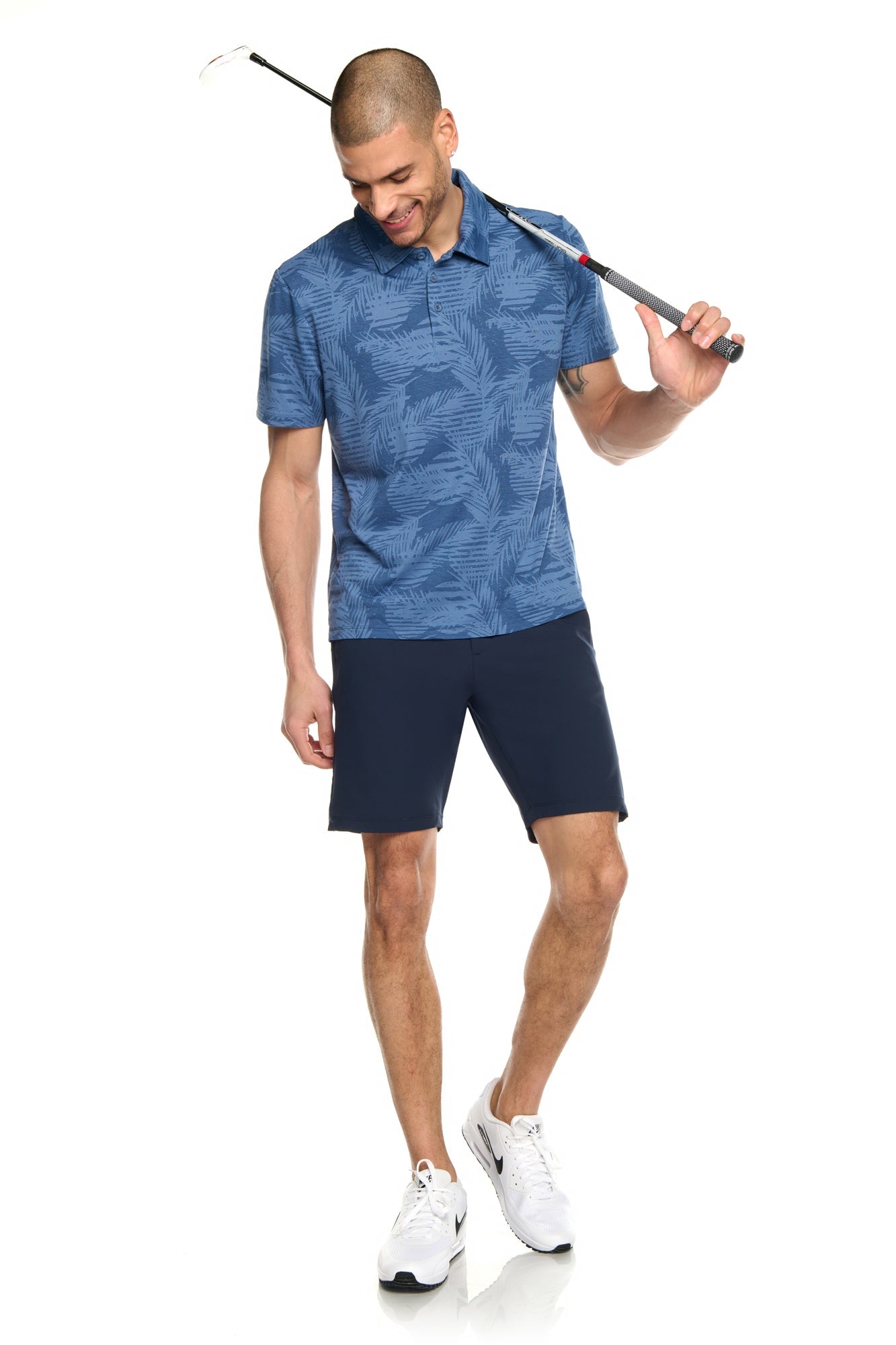 Time Out Printed Golf Polo